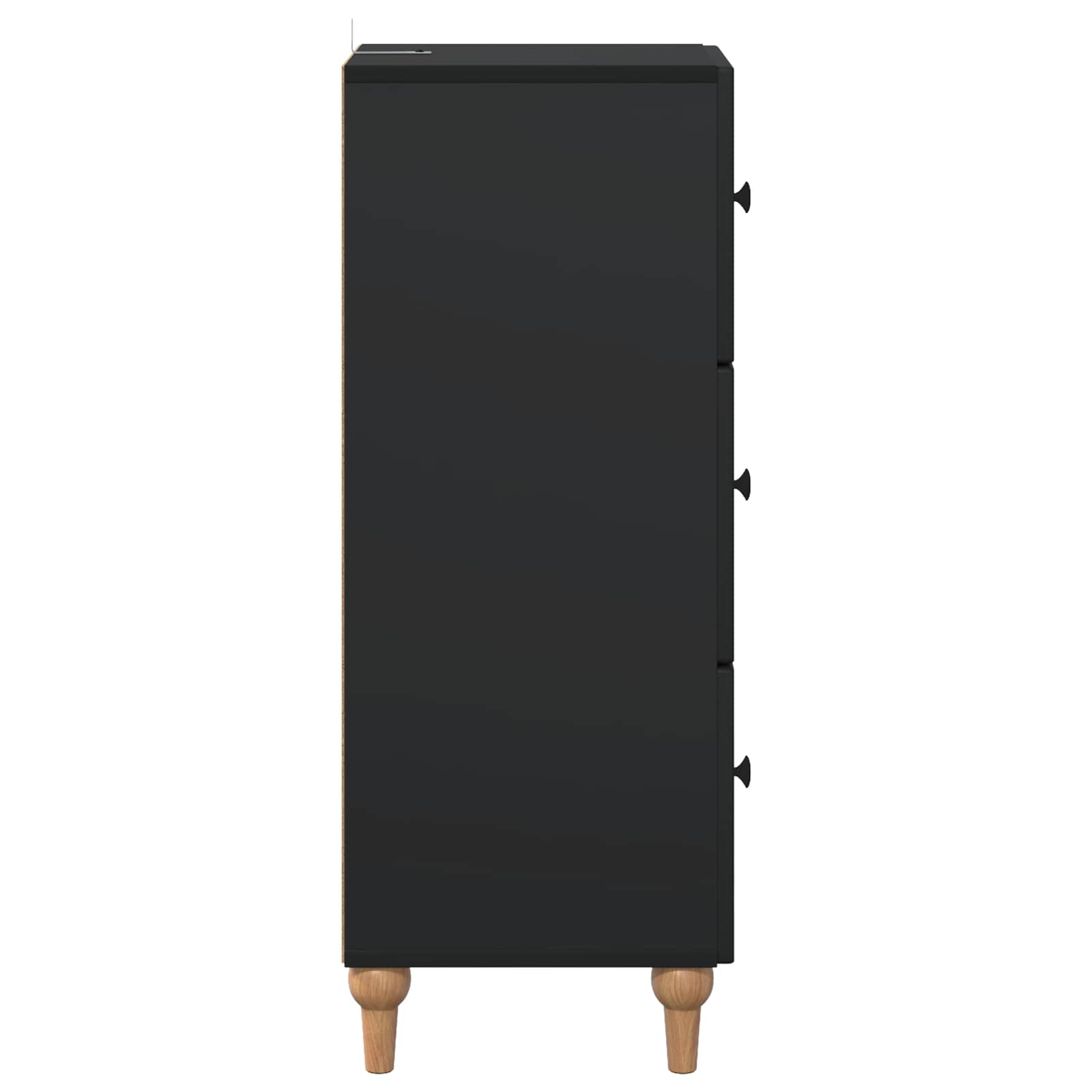 Armoire à tiroirs Noir 33 x 34,5 x 90 cm Bois d'ingénierie - XIOS