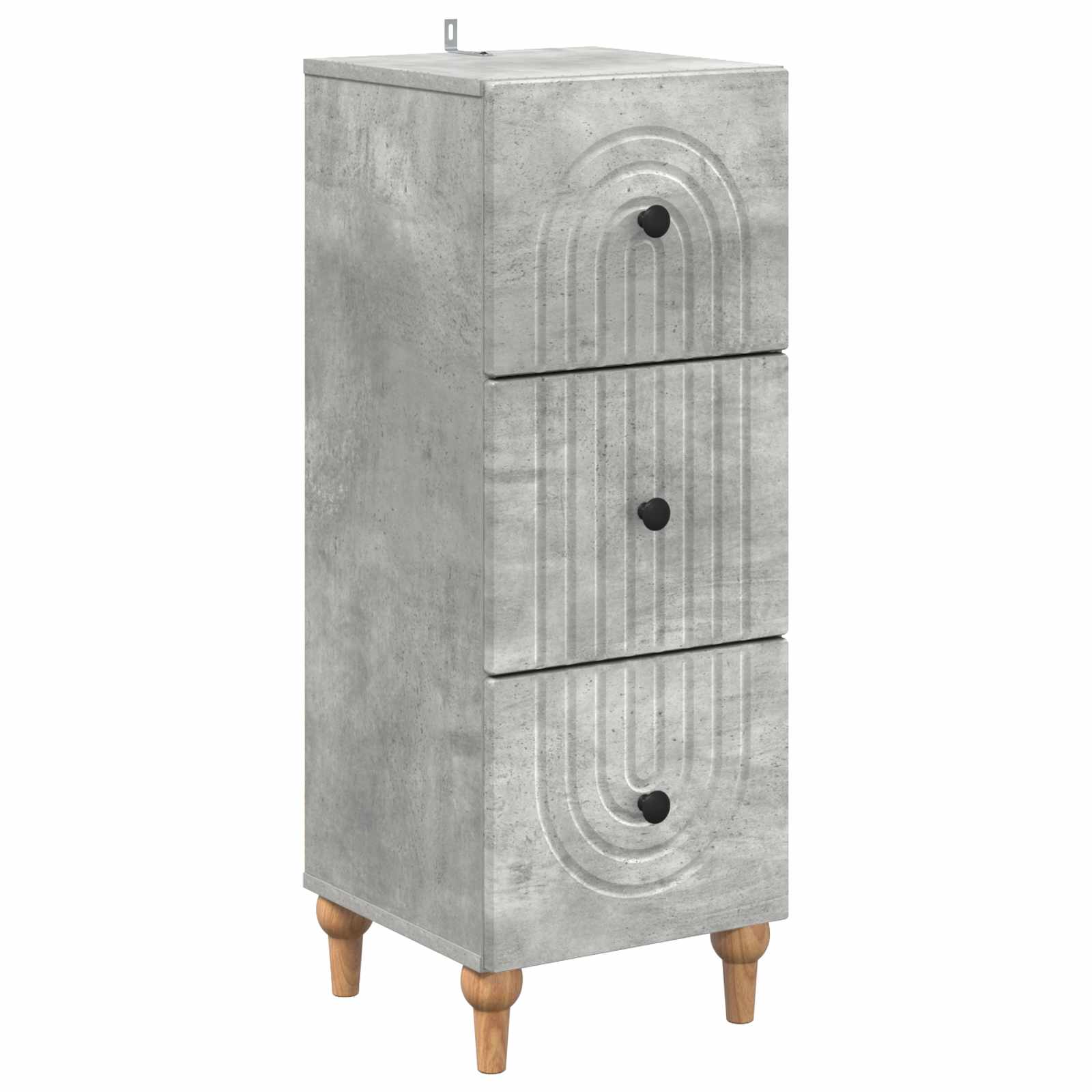 Armoire à tiroirs Gris béton 33 x 34,5 x 90 cm - XIOS