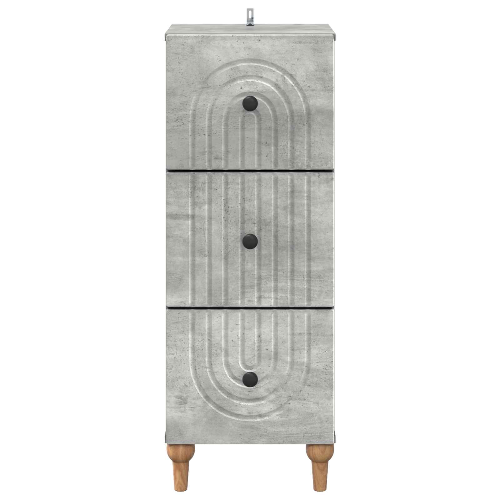 Armoire à tiroirs Gris béton 33 x 34,5 x 90 cm - XIOS
