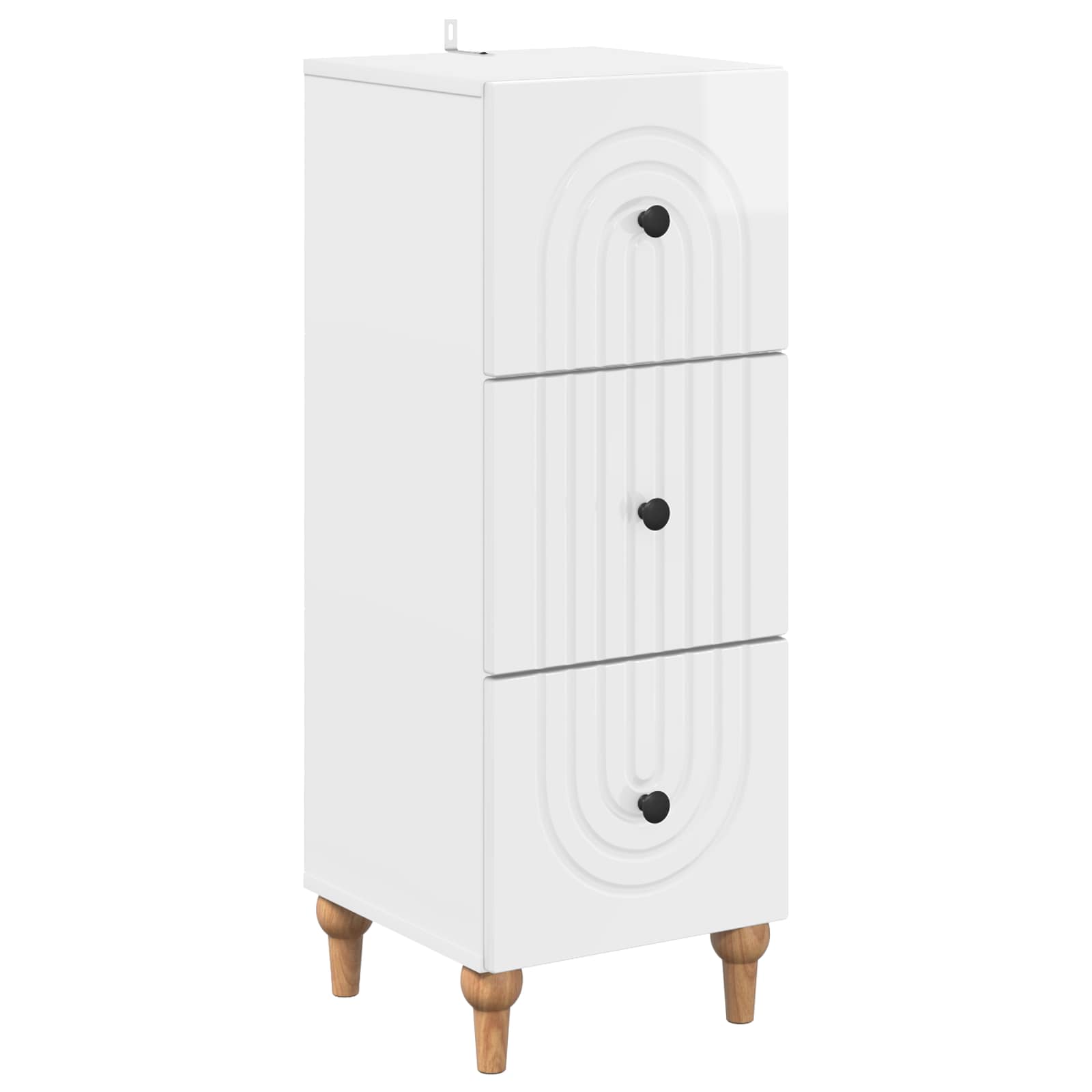 Armoire à tiroirs Blanc brillant 33 x 34,5 x 90 cm - XIOS