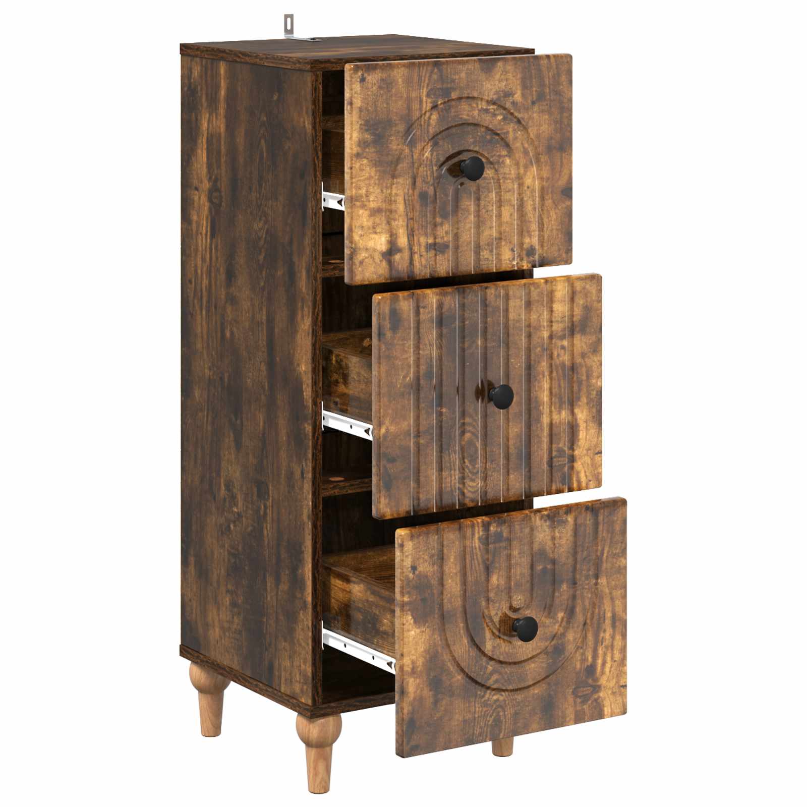 Armoire à tiroirs Chêne fumé 33 x 34,5 x 90 cm - XIOS