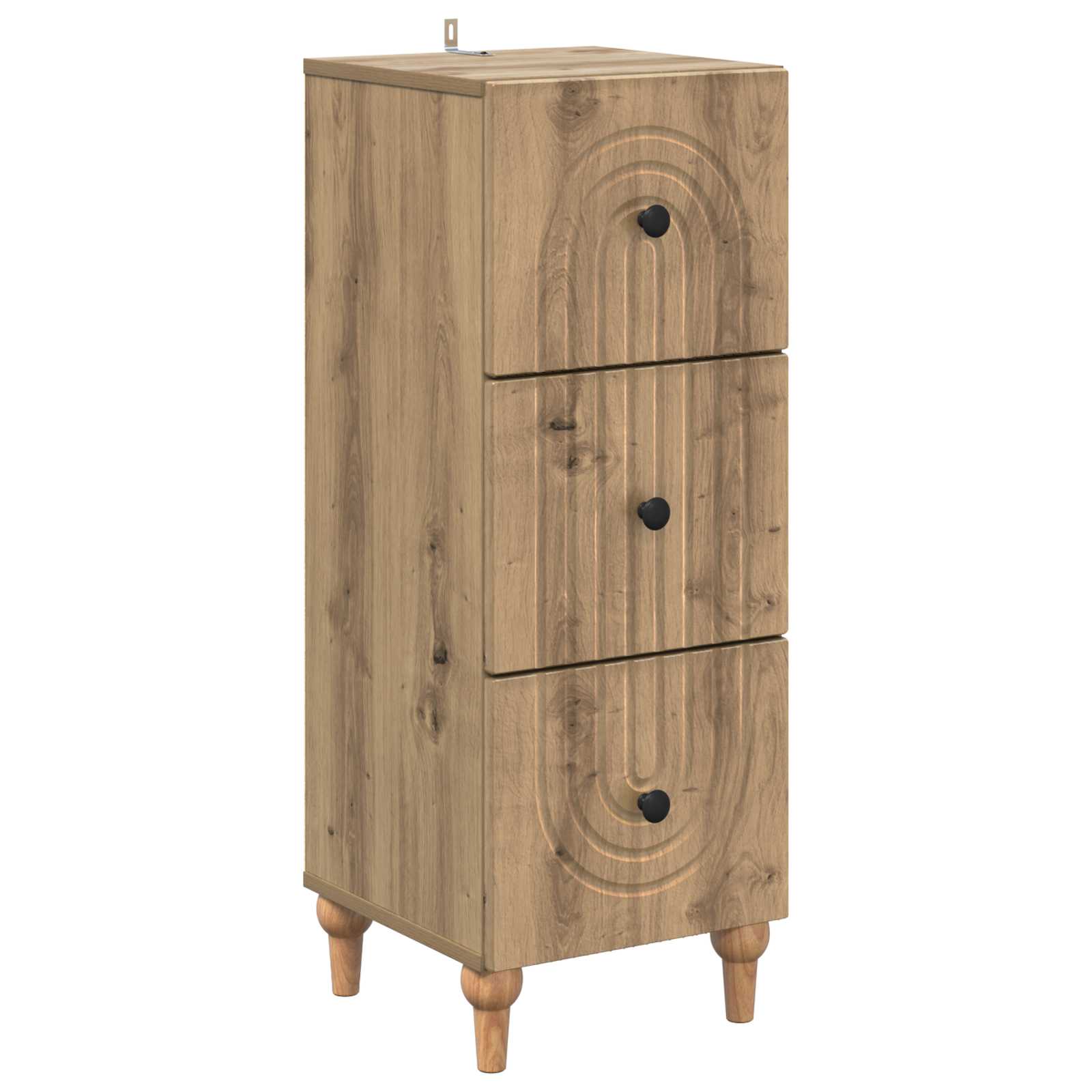 Armoire à tiroirs Chêne artisanal 33 x 34,5 x 90 cm - XIOS