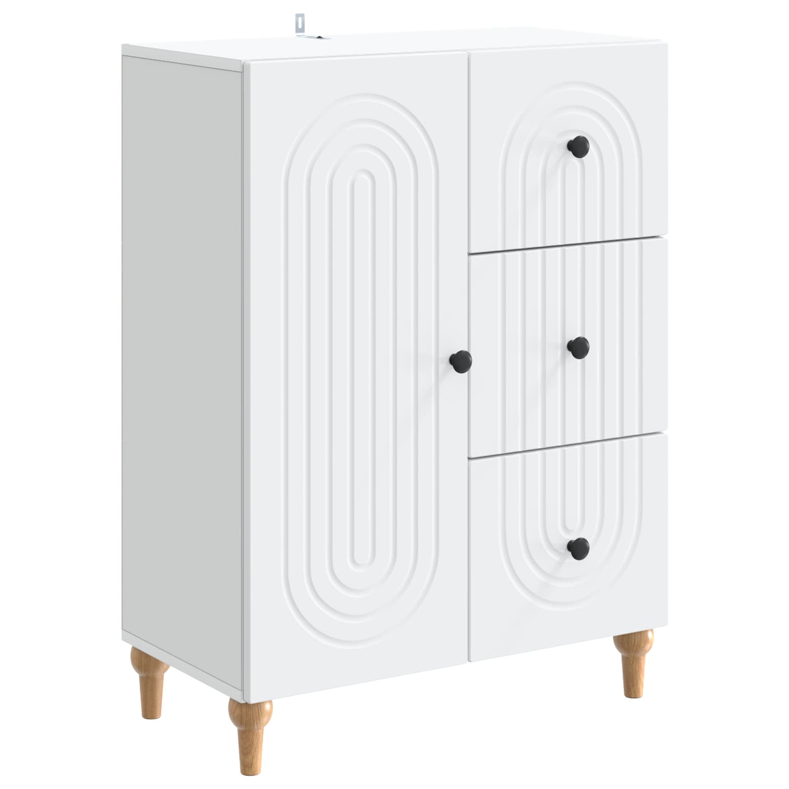 Buffet avec tiroir Blanc 66 x 34,5 x 90 cm Bois d'ingénierie - XIOS