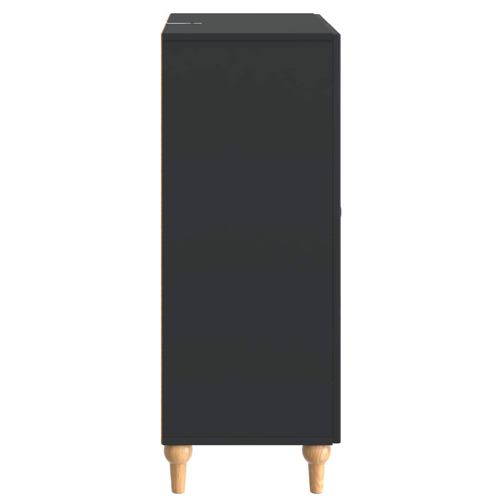 Buffet avec tiroir Noir 66 x 34,5 x 90 cm Bois d'ingénierie - XIOS