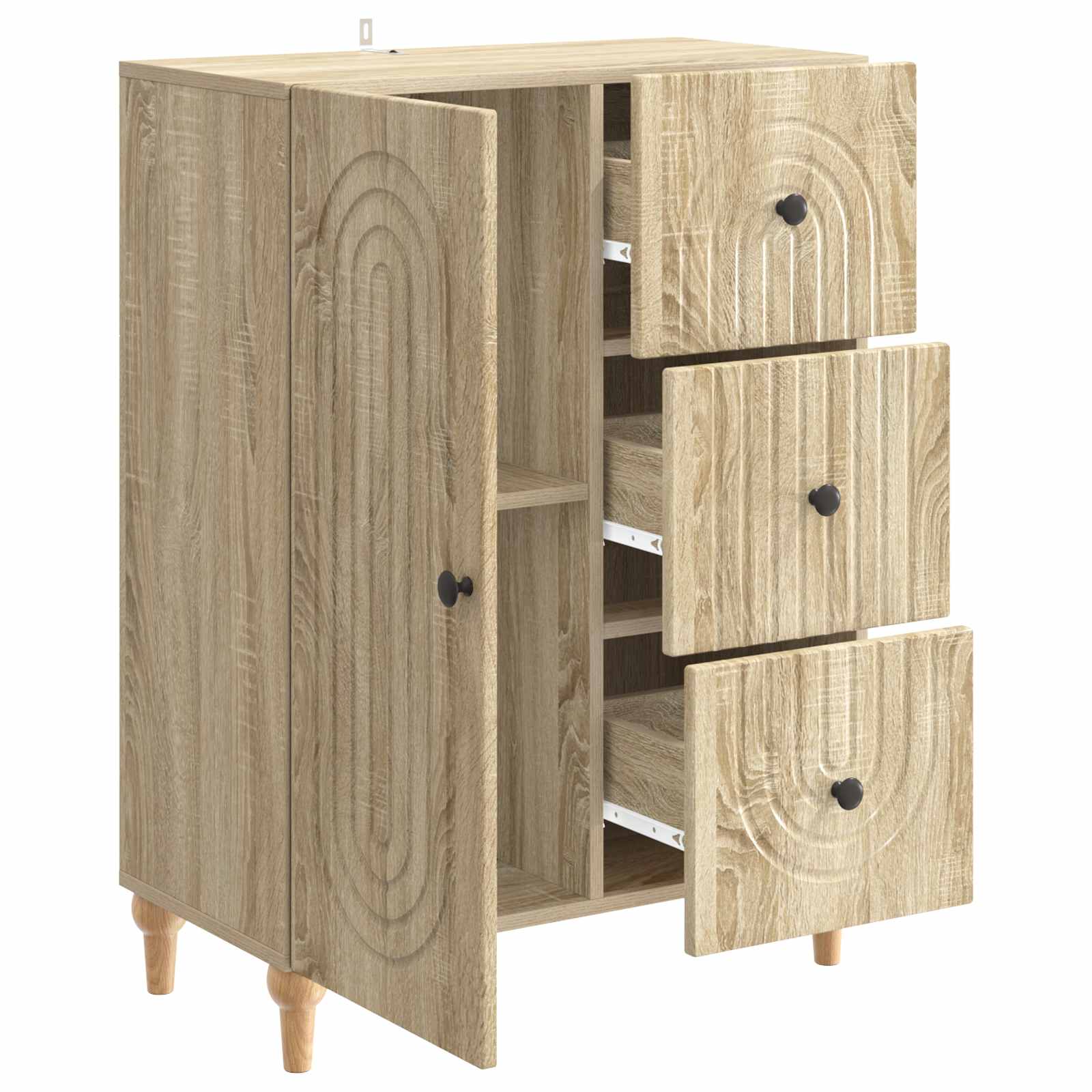 Buffet Chêne Sonoma 66 x 34,5 x 90 cm Bois d'ingénierie - XIOS