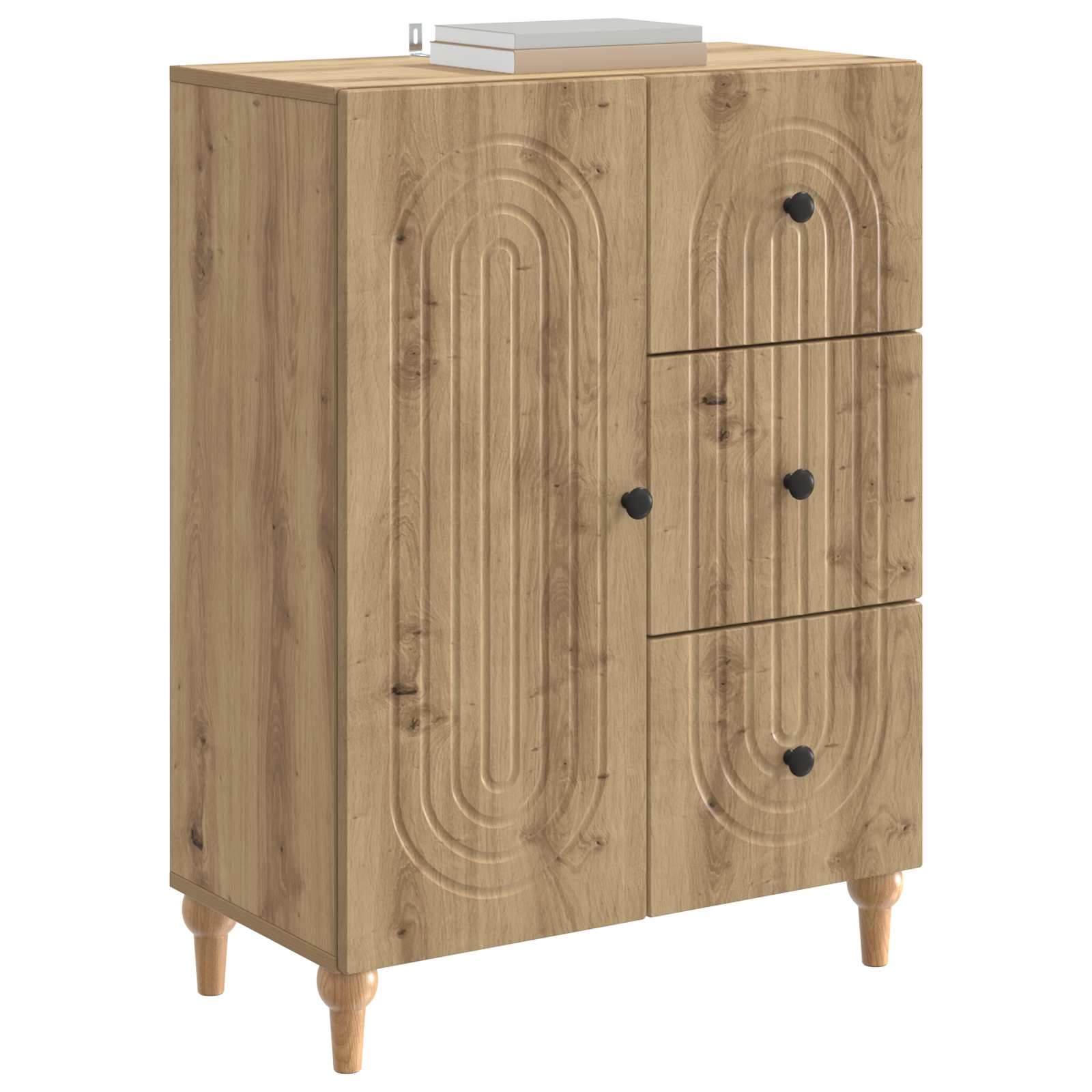 Buffet Chêne artisanal 66 x 34,5 x 90 cm Bois d'ingénierie - XIOS