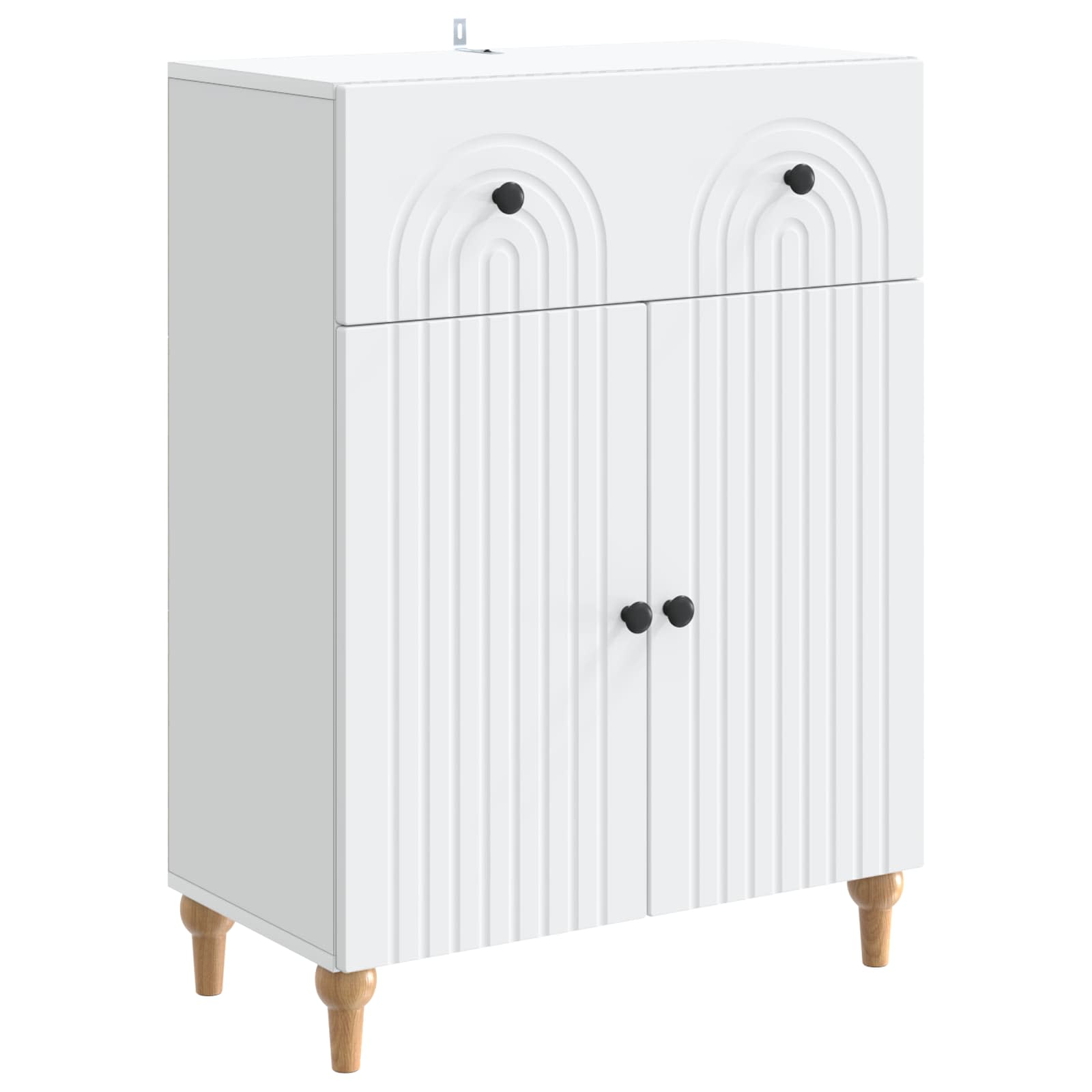 Buffet avec tiroir Blanc 66 x 34,5 x 90 cm Bois d'ingénierie - XIOS