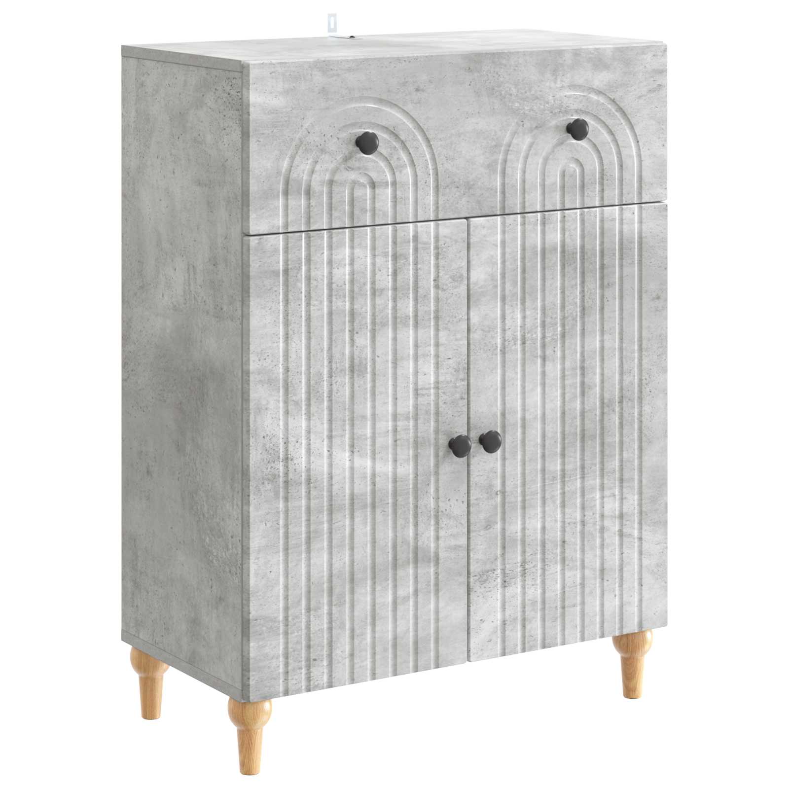Buffet Gris béton 66 x 34,5 x 90 cm Bois d'ingénierie - XIOS