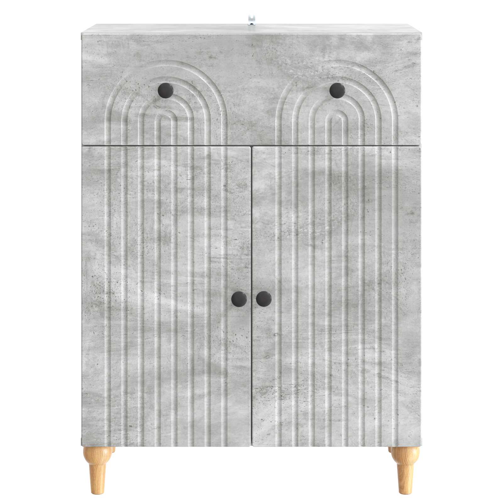 Buffet Gris béton 66 x 34,5 x 90 cm Bois d'ingénierie - XIOS