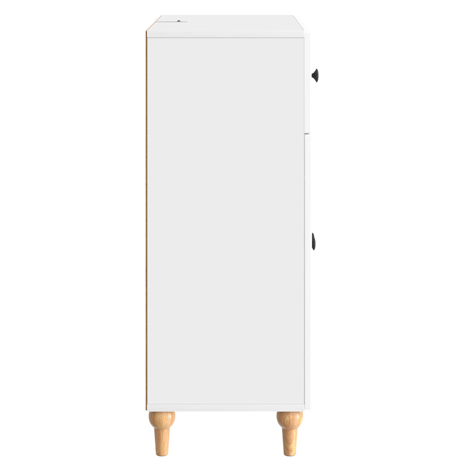 Buffet Blanc brillant 66 x 34,5 x 90 cm Bois d'ingénierie - XIOS