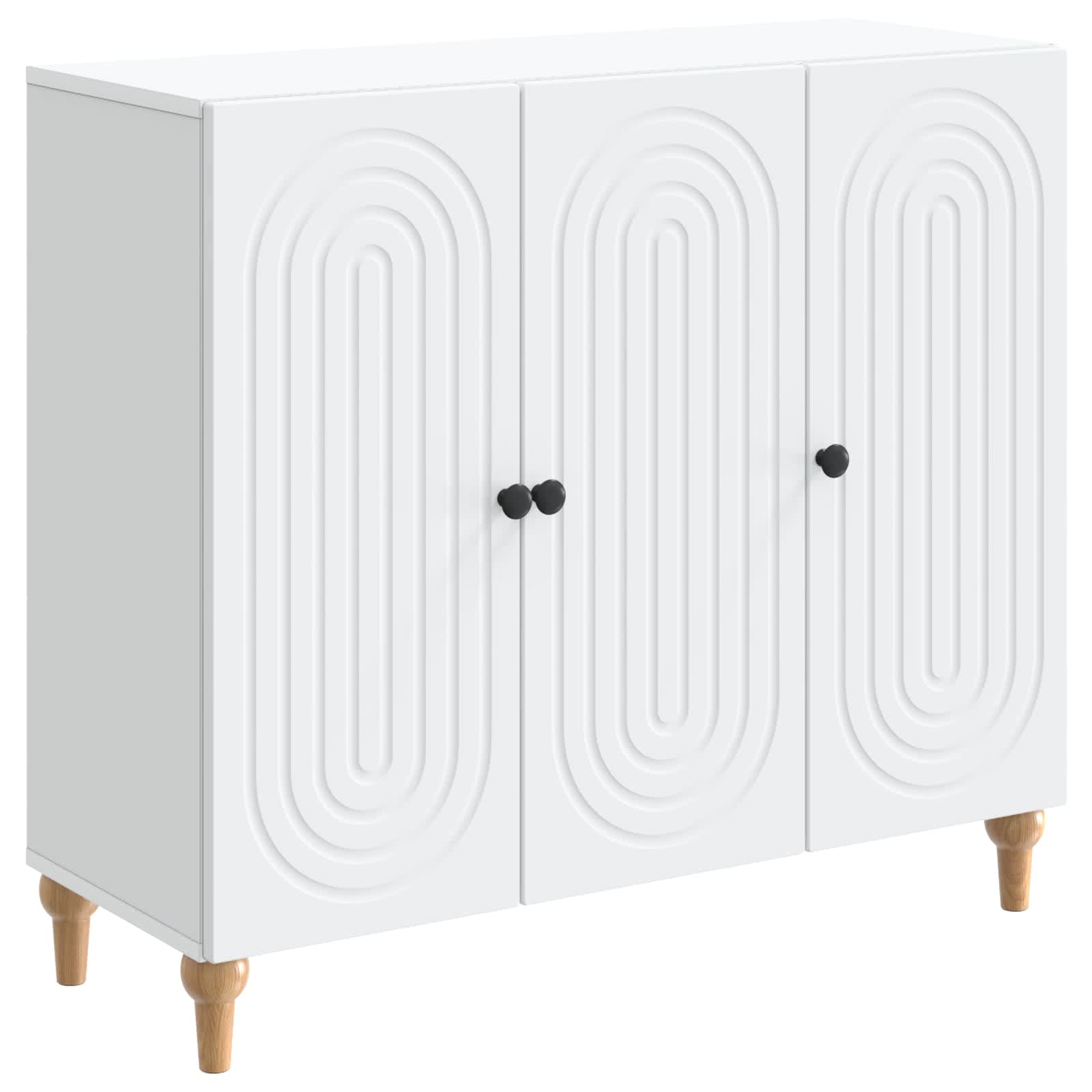 Buffet Blanc 89 x 34,5 x 80 cm Bois d'ingénierie - XIOS