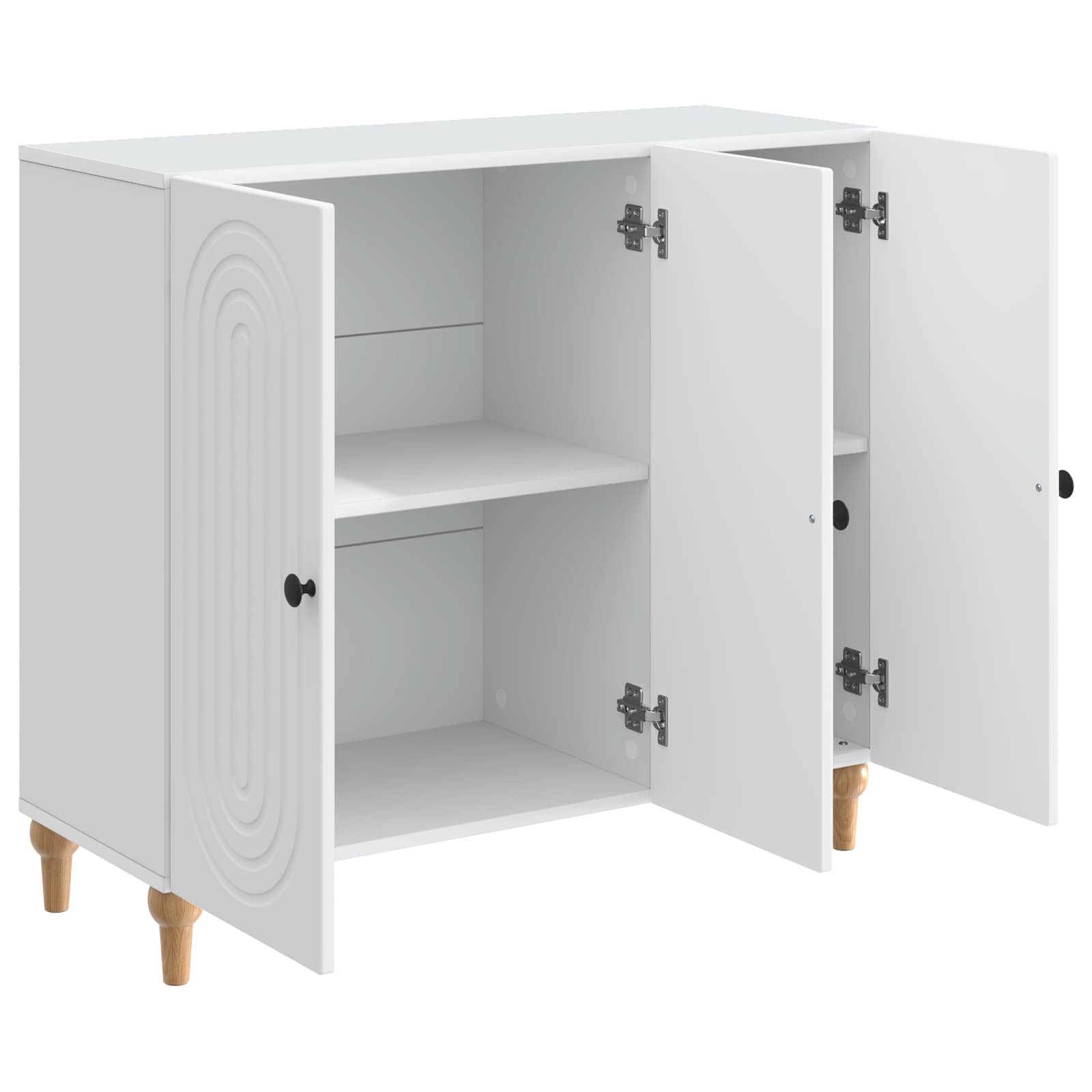 Buffet Blanc 89 x 34,5 x 80 cm Bois d'ingénierie - XIOS