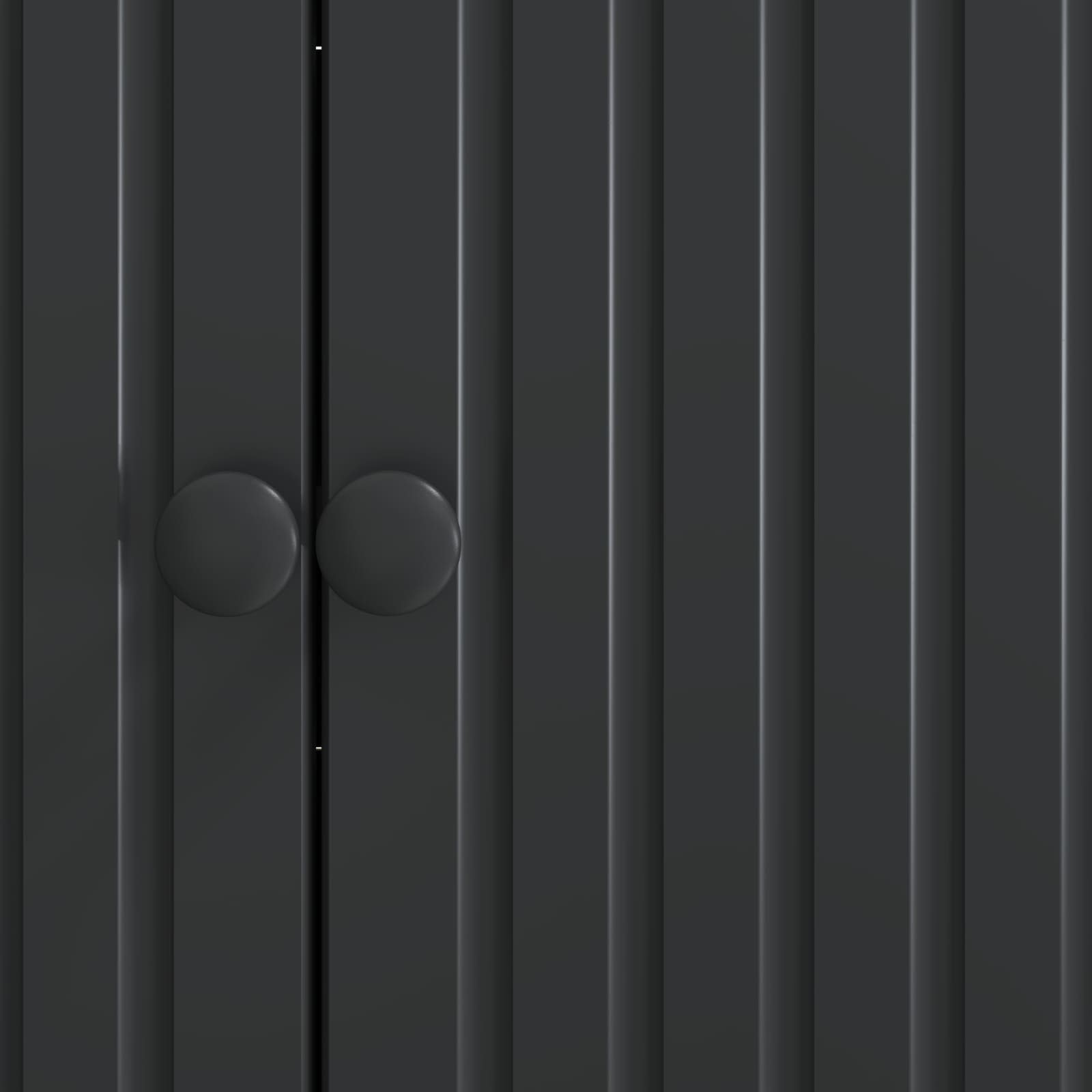 Buffet Noir 89 x 34,5 x 80 cm Bois d'ingénierie - XIOS
