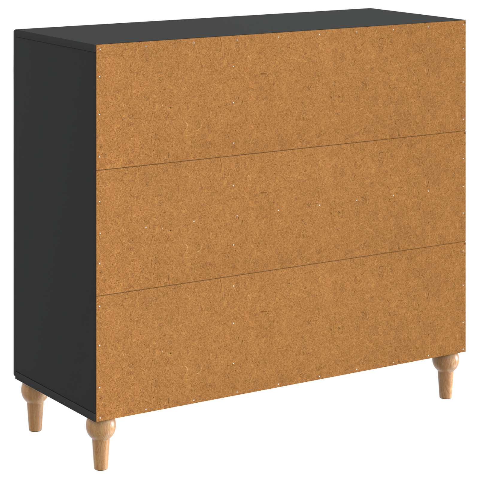 Buffet Noir 89 x 34,5 x 80 cm Bois d'ingénierie - XIOS