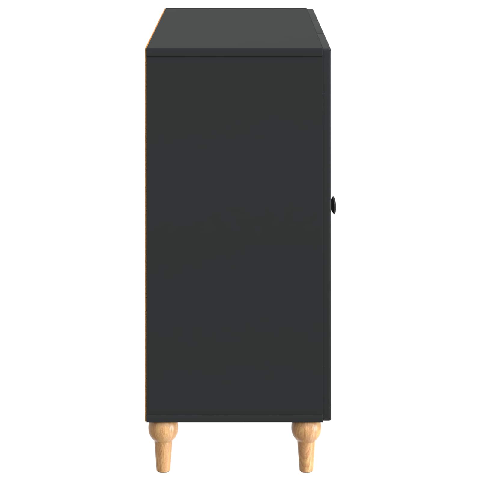 Buffet Noir 89 x 34,5 x 80 cm Bois d'ingénierie - XIOS