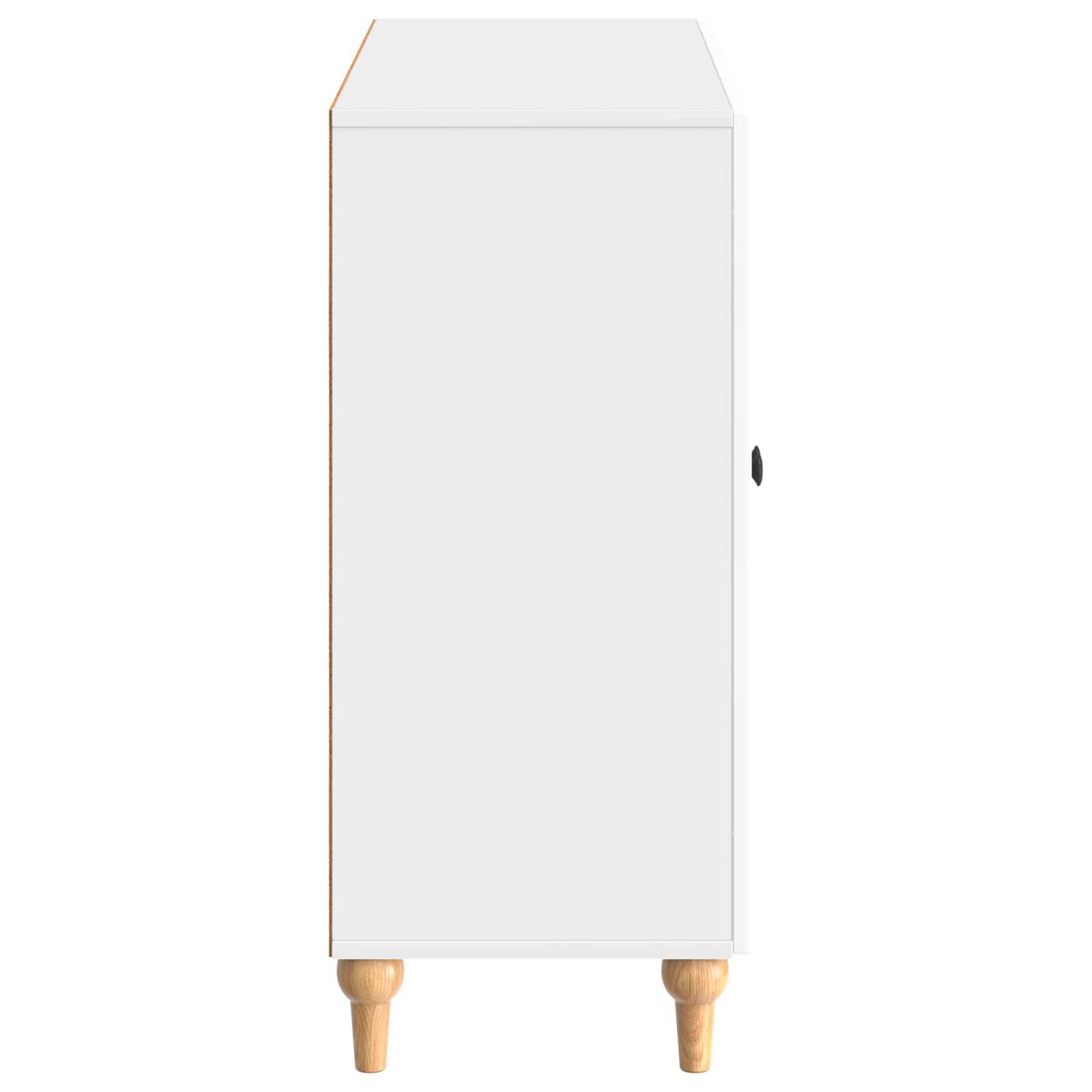 Buffet Blanc brillant 89 x 34,5 x 80 cm Bois d'ingénierie - XIOS