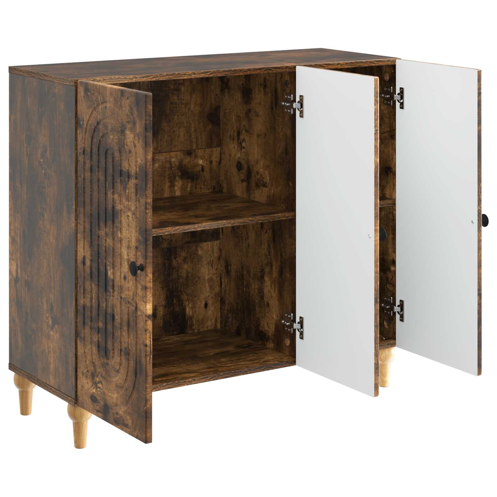Buffet Chêne fumé 89 x 34,5 x 80 cm Bois d'ingénierie - XIOS