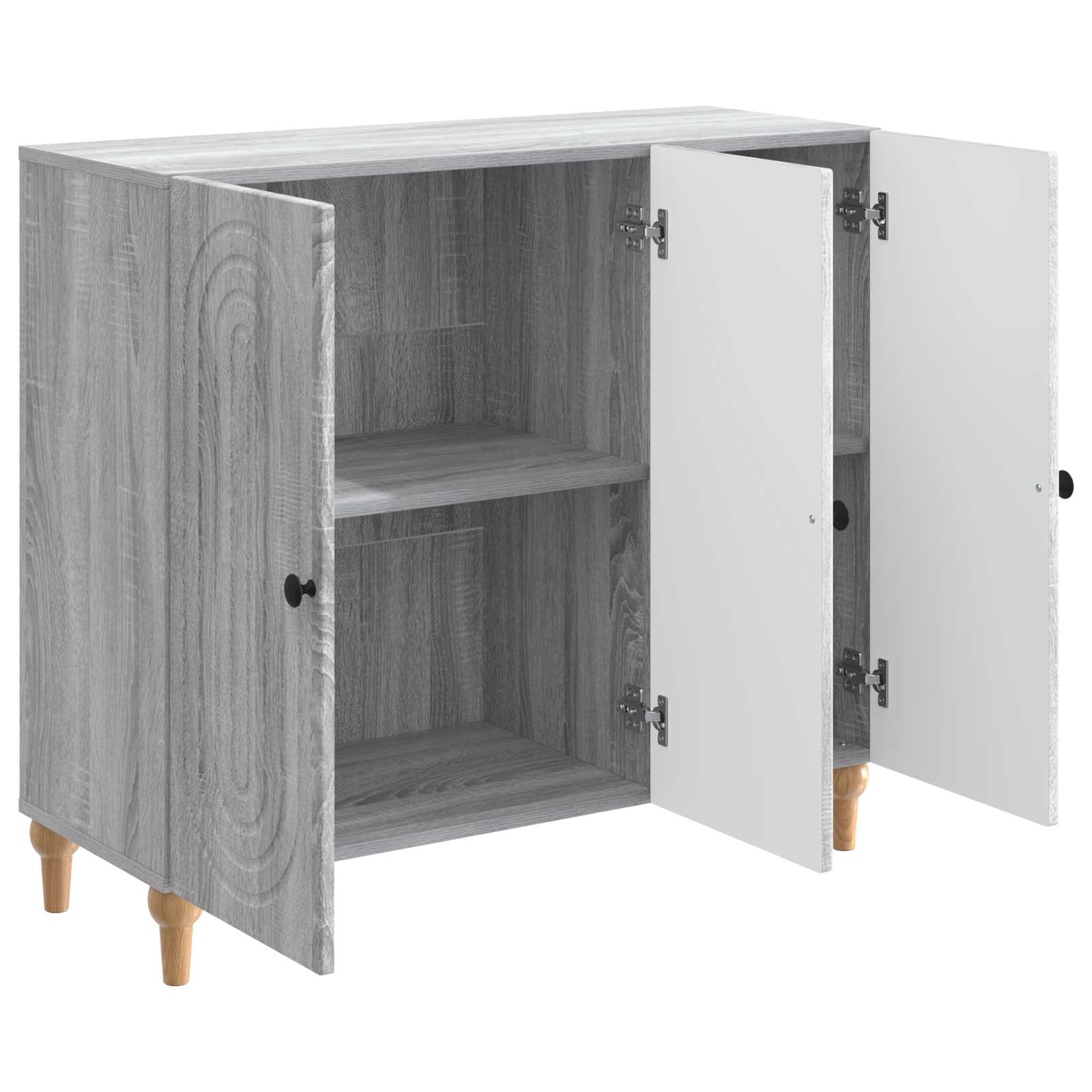 Buffet Sonoma gris 89 x 34,5 x 80 cm Bois d'ingénierie - XIOS