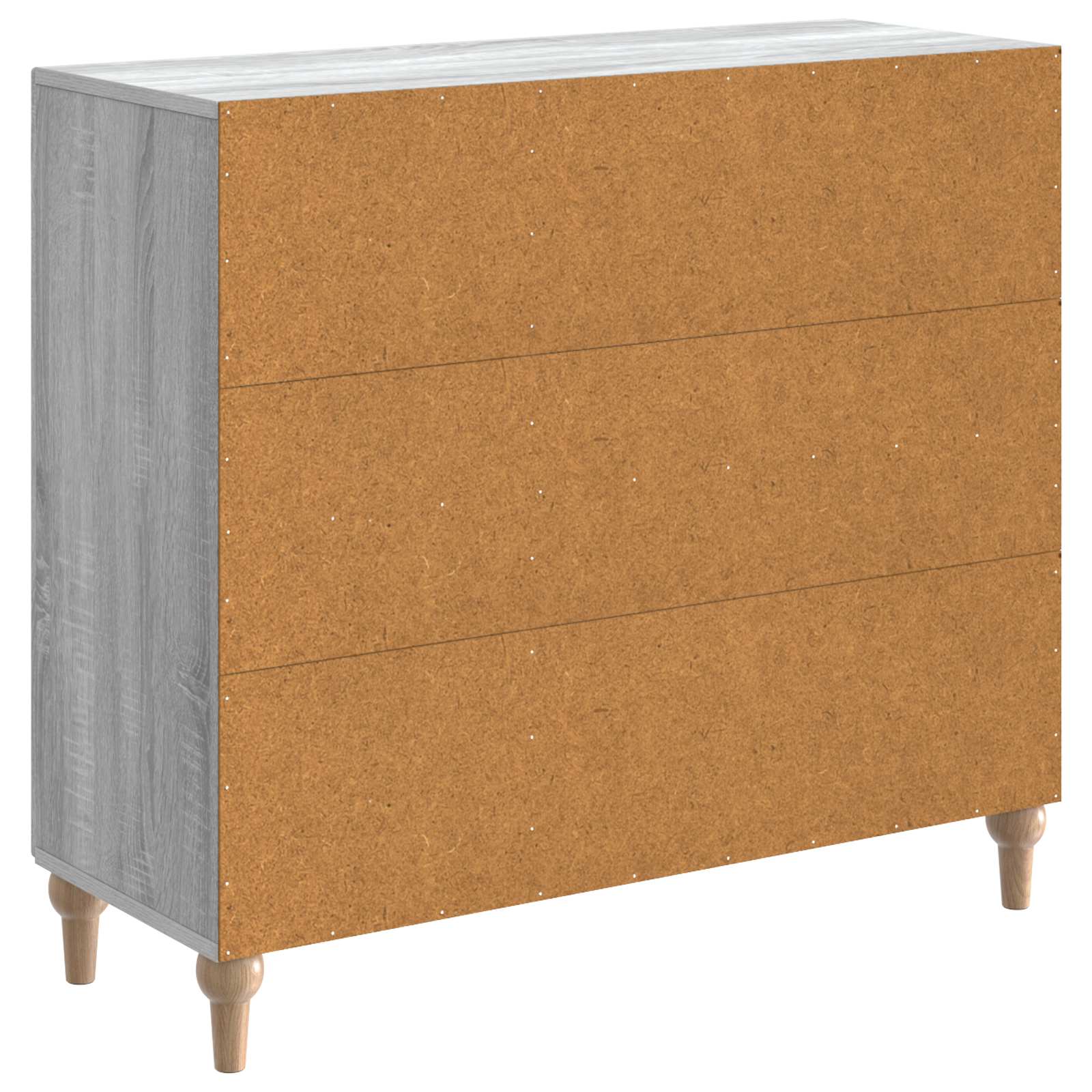 Buffet Sonoma gris 89 x 34,5 x 80 cm Bois d'ingénierie - XIOS