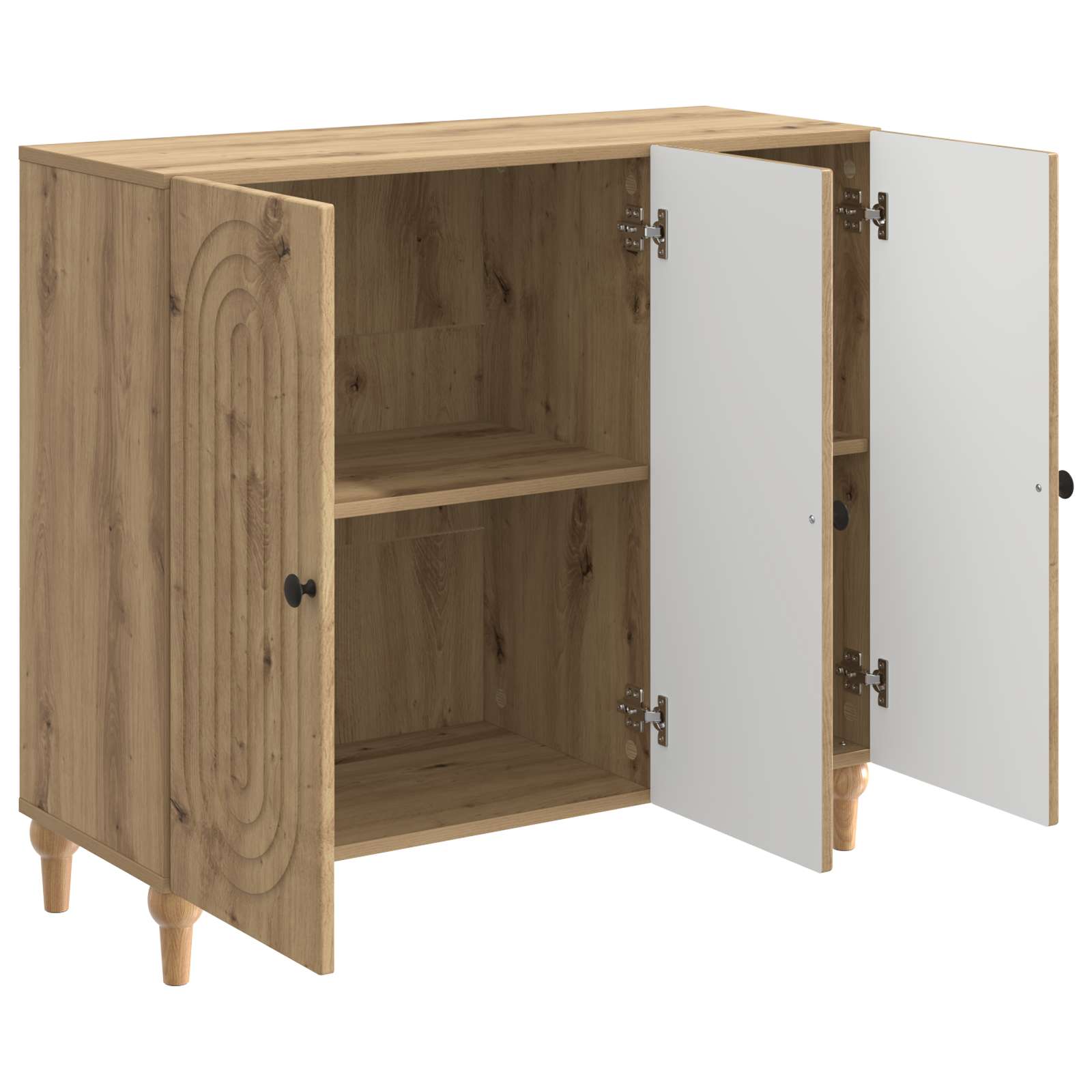 Buffet Chêne artisanal 89 x 34,5 x 80 cm Bois d'ingénierie - XIOS