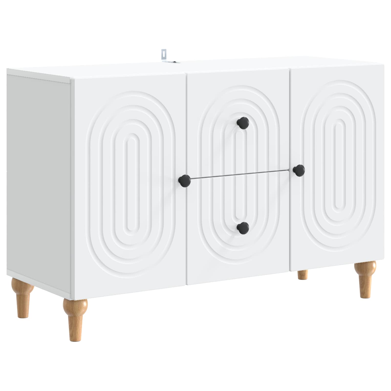 Meuble TV avec tiroir Blanc 89 x 34,5 x 60 cm Bois d'ingénierie - XIOS