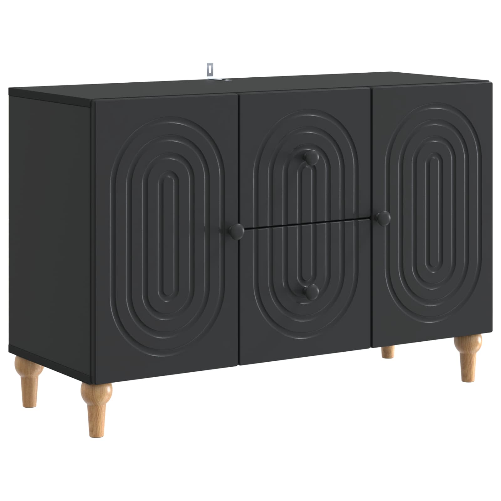Meuble TV avec tiroir Noir 89 x 34,5 x 60 cm Bois d'ingénierie - XIOS