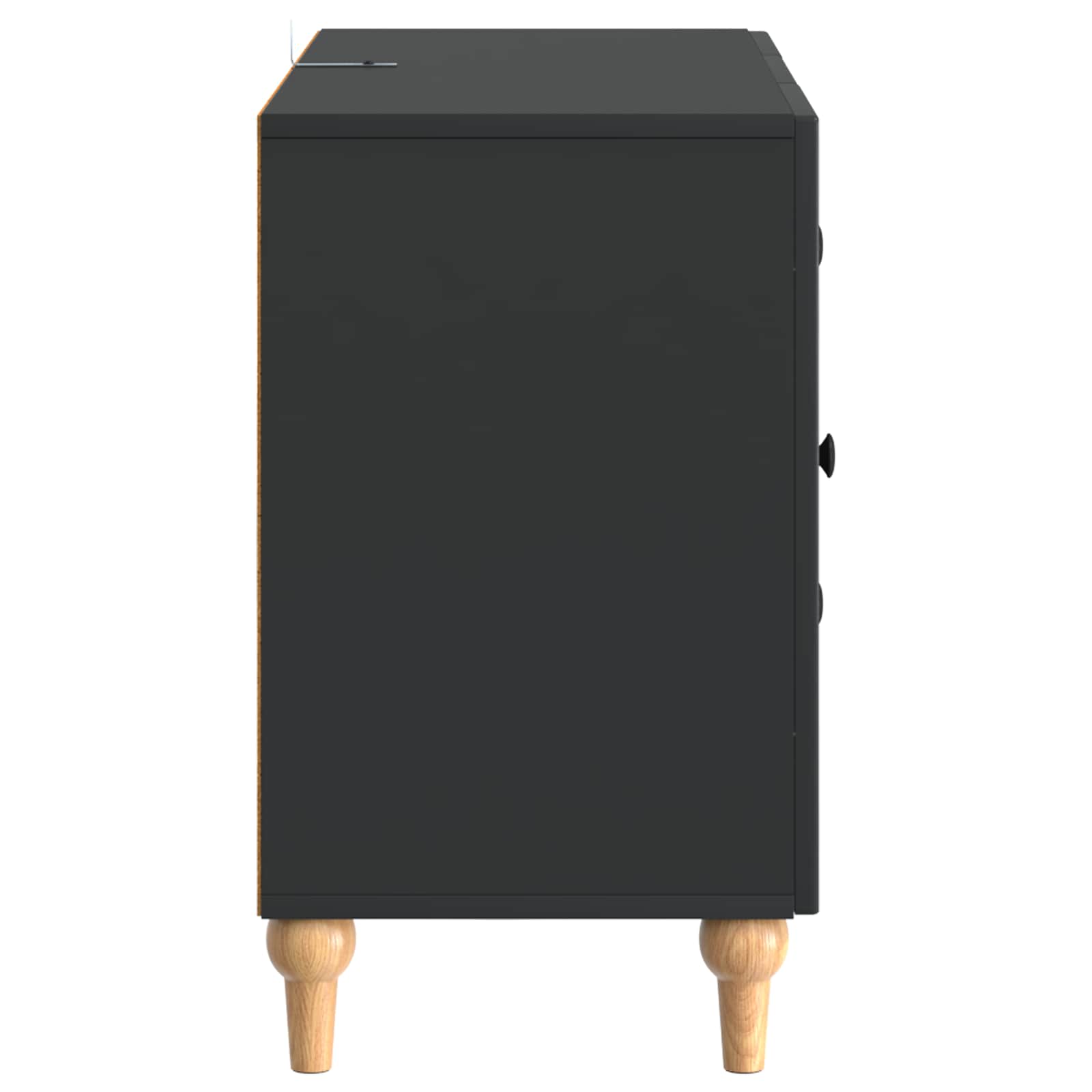 Meuble TV avec tiroir Noir 89 x 34,5 x 60 cm Bois d'ingénierie - XIOS