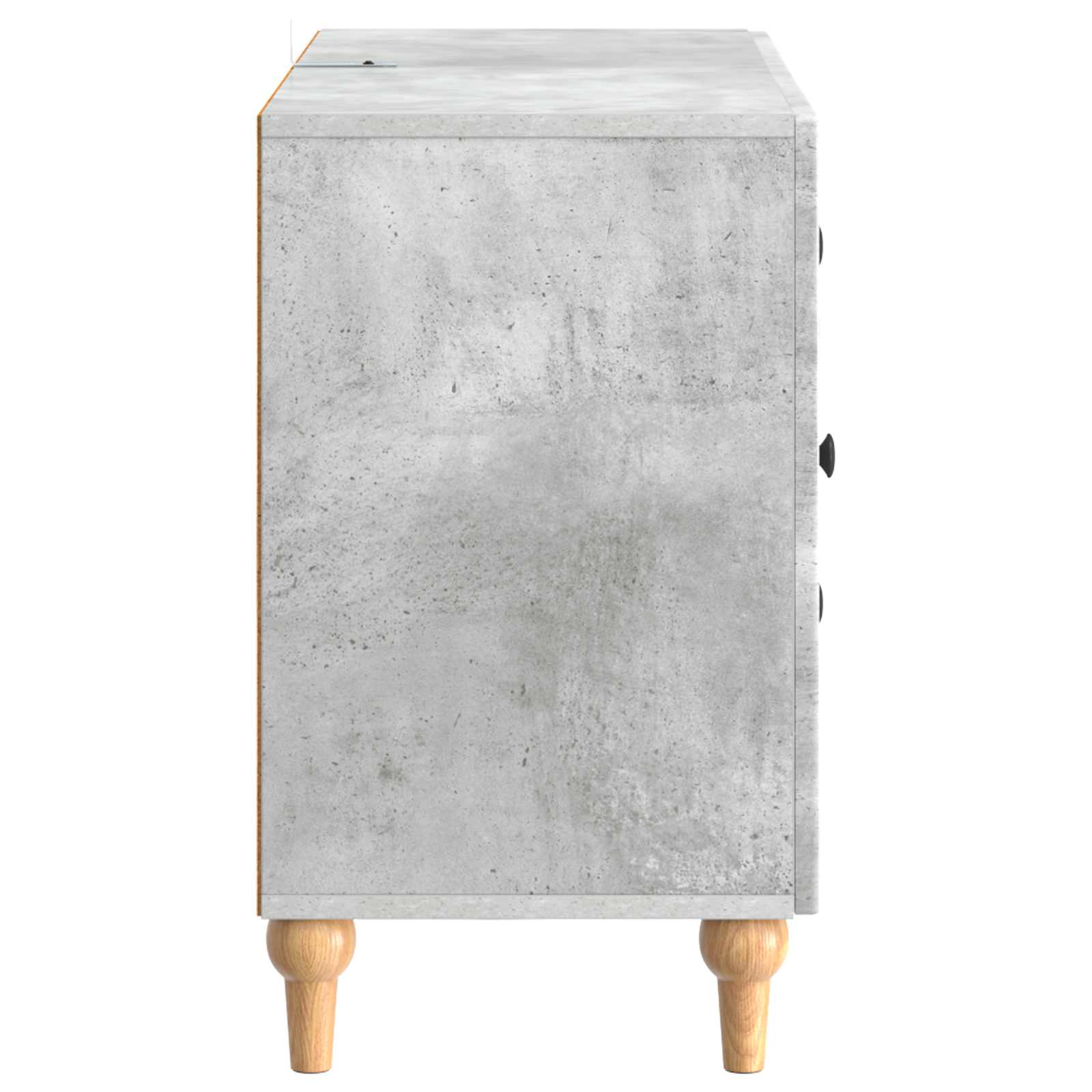 Meuble TV Gris béton 89 x 34,5 x 60 cm Bois d'ingénierie - XIOS