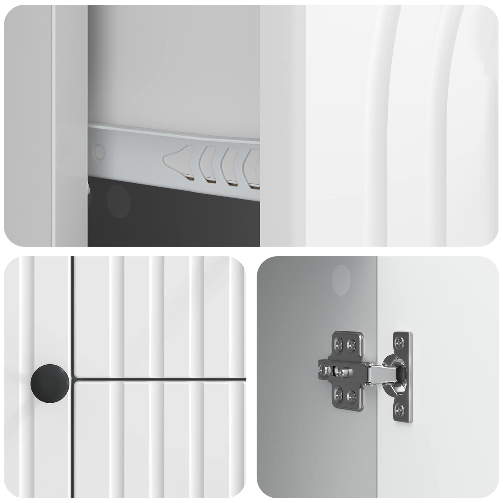 Meuble TV Blanc brillant 89 x 34,5 x 60 cm Bois d'ingénierie - XIOS