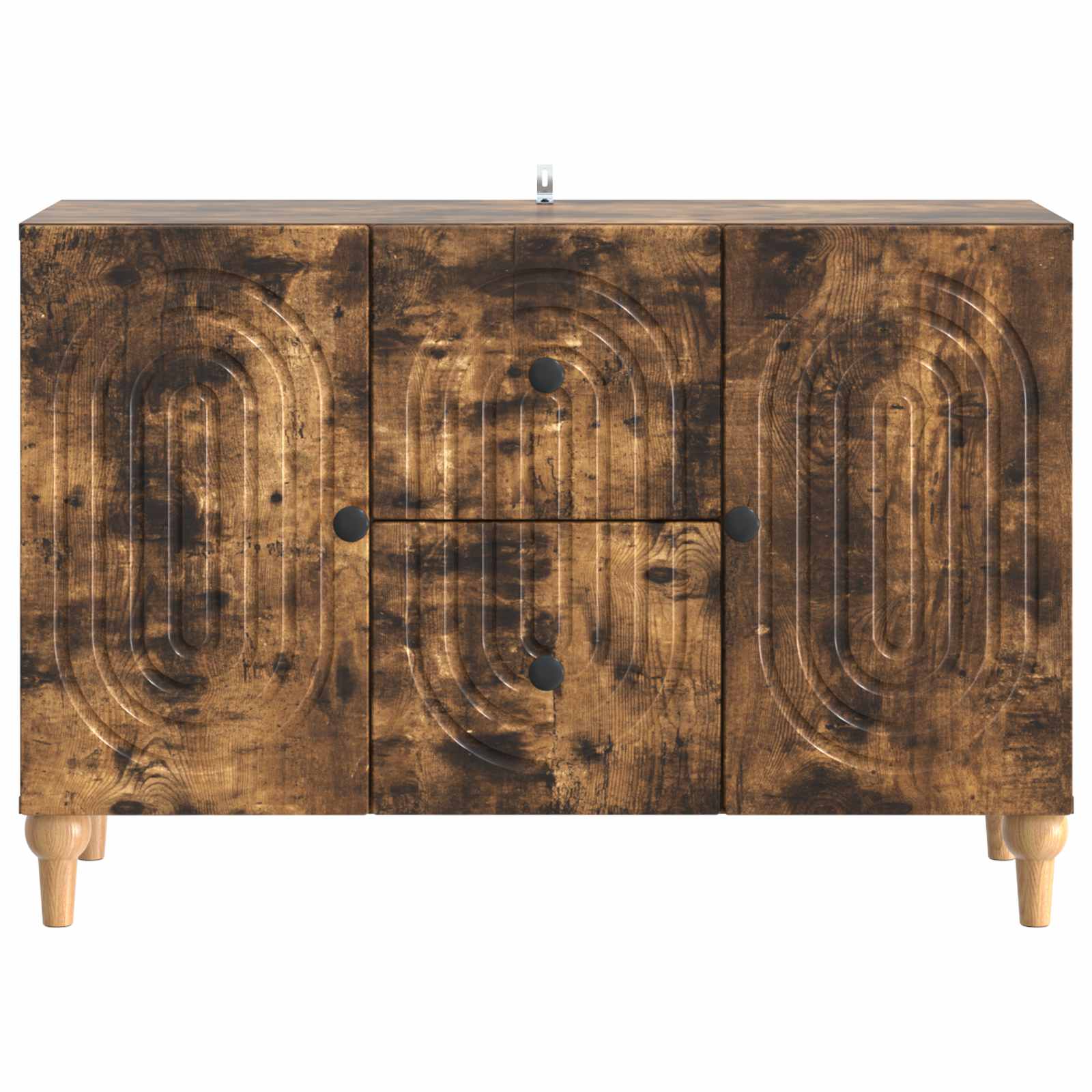 Meuble TV Chêne fumé 89 x 34,5 x 60 cm Bois d'ingénierie - XIOS
