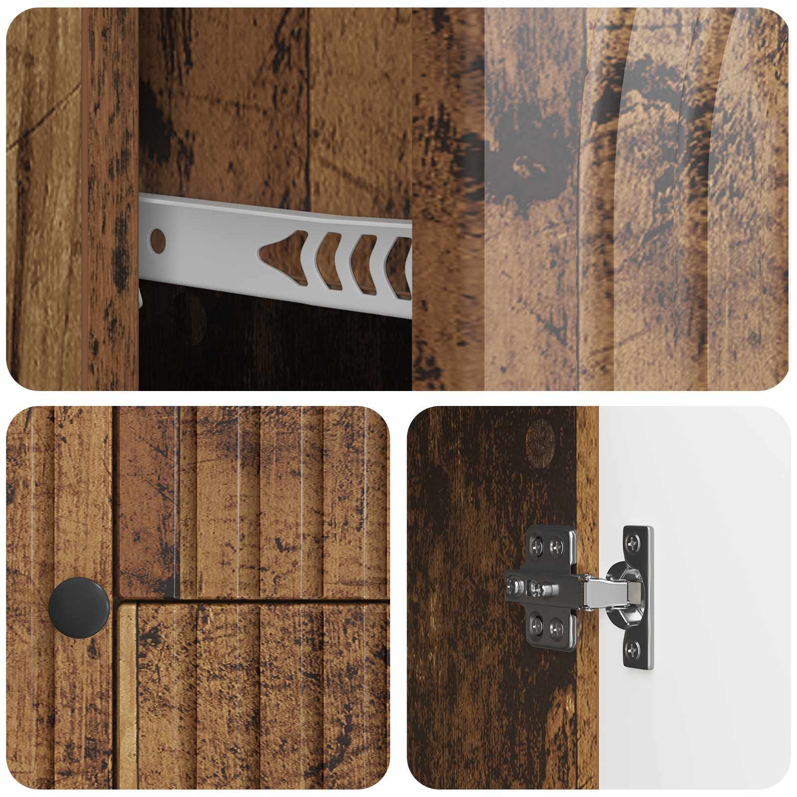 Meuble TV Bois ancien 89 x 34,5 x 60 cm Bois d'ingénierie - XIOS