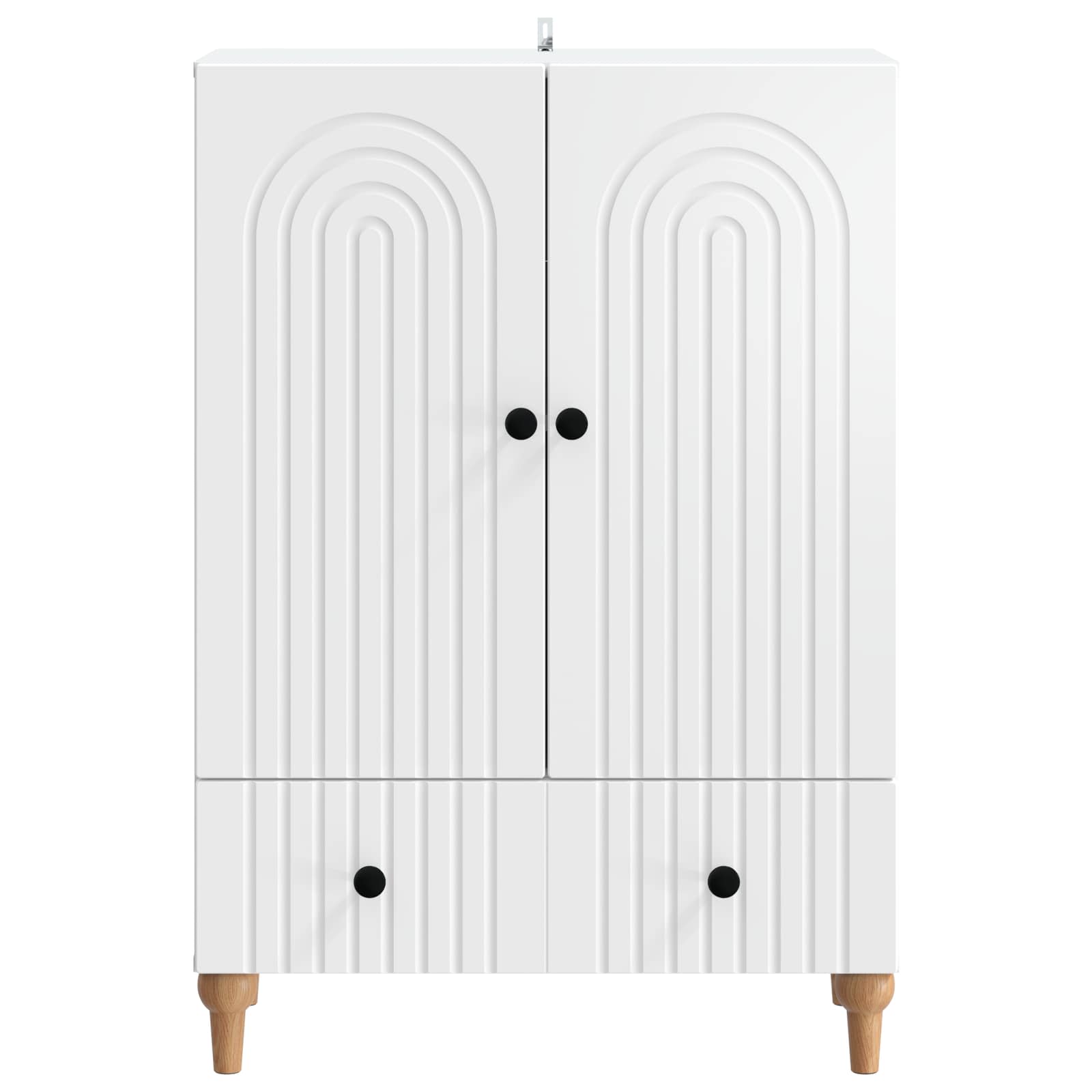 Buffet avec tiroir Blanc 66 x 34,5 x 95 cm Bois d'ingénierie - XIOS