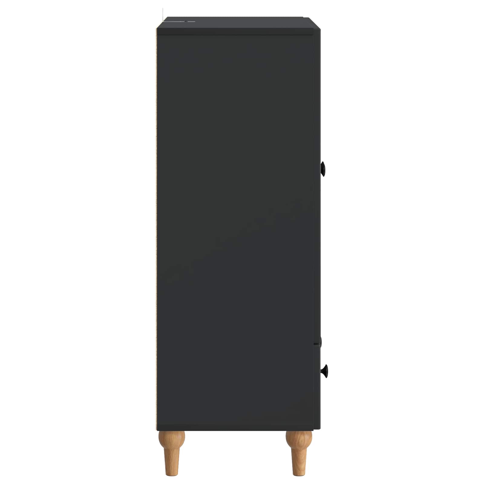 Buffet avec tiroir Noir 66 x 34,5 x 95 cm Bois d'ingénierie - XIOS