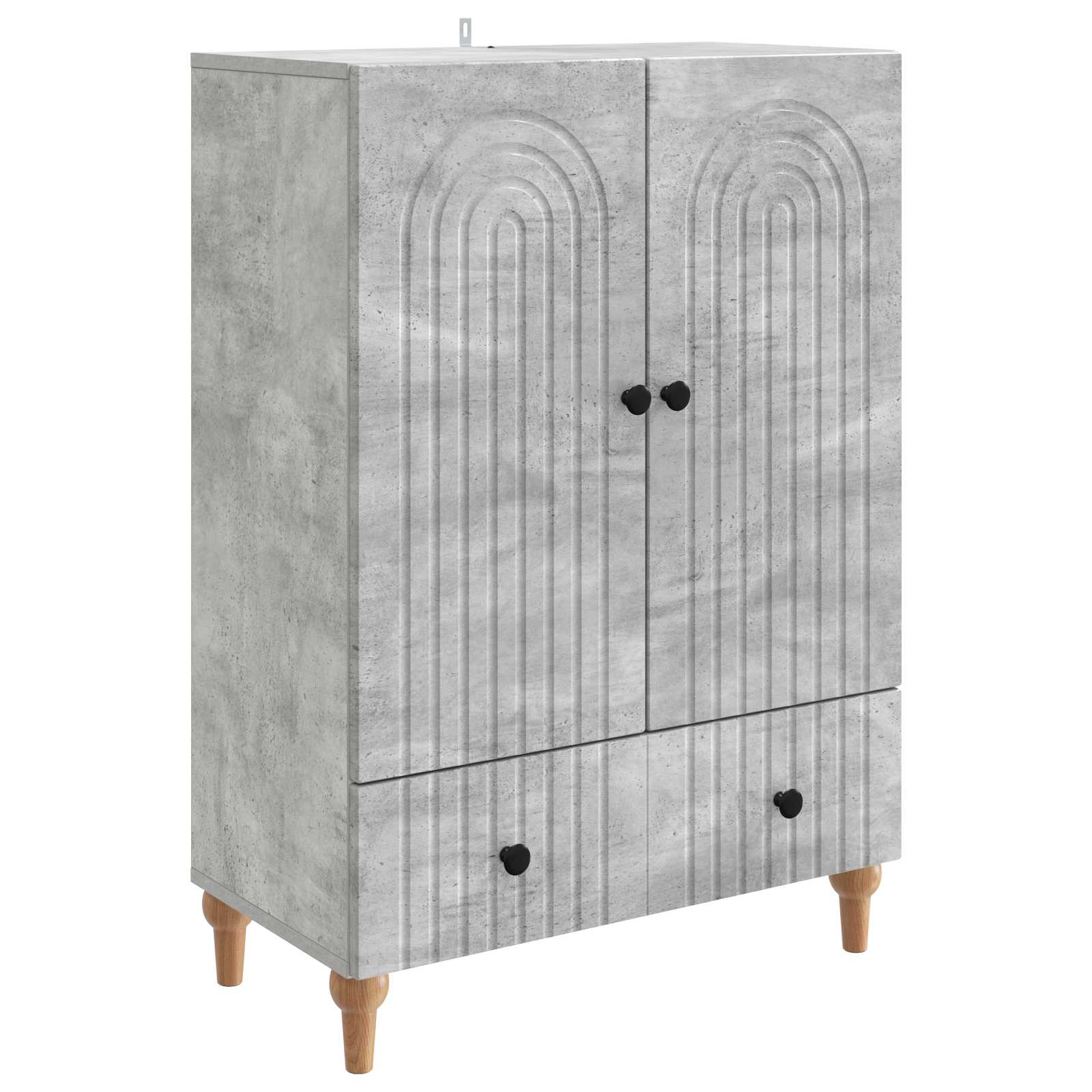Buffet Gris béton 66 x 34,5 x 95 cm Bois d'ingénierie - XIOS