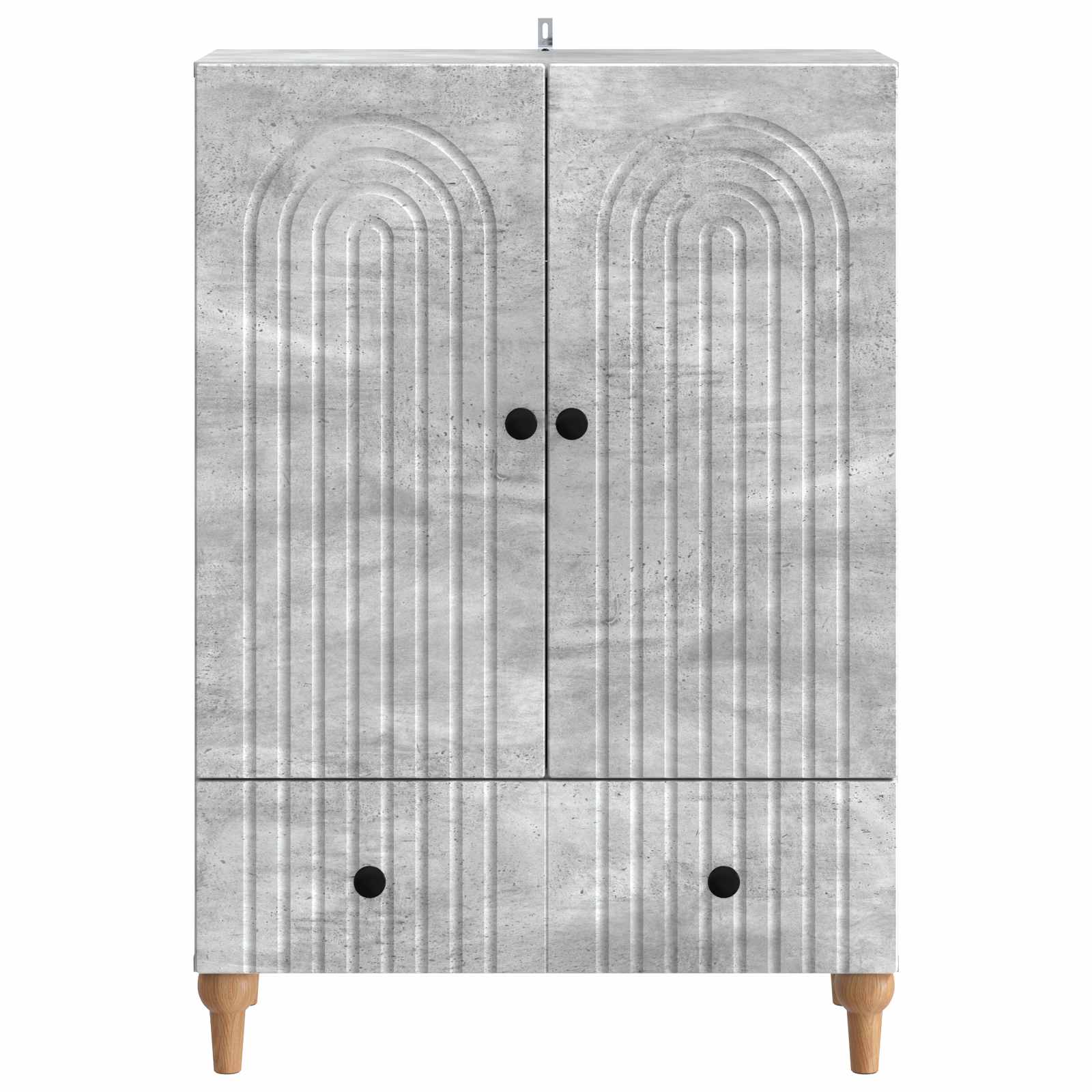 Buffet Gris béton 66 x 34,5 x 95 cm Bois d'ingénierie - XIOS