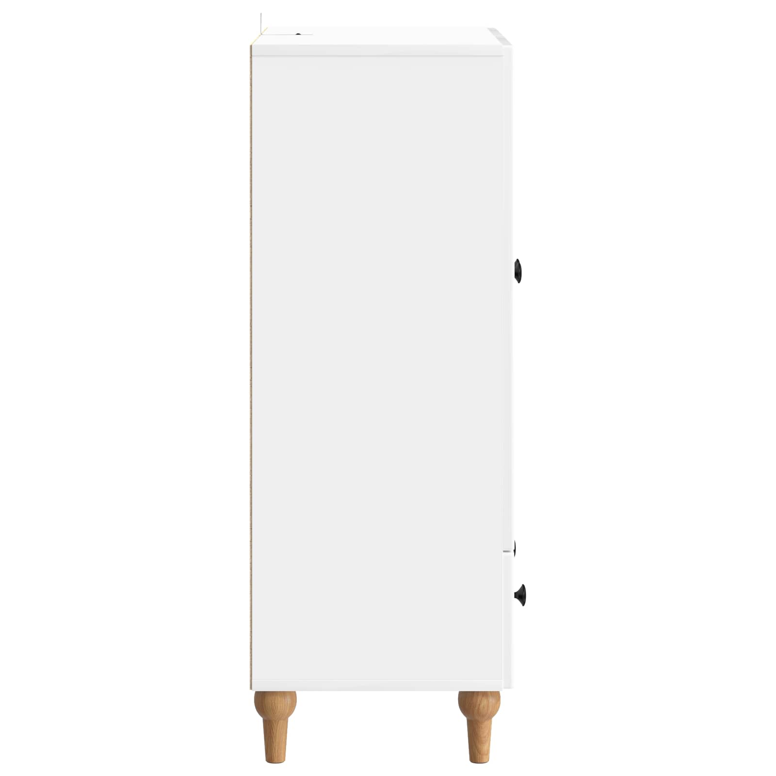 Buffet Blanc brillant 66 x 34,5 x 95 cm Bois d'ingénierie - XIOS