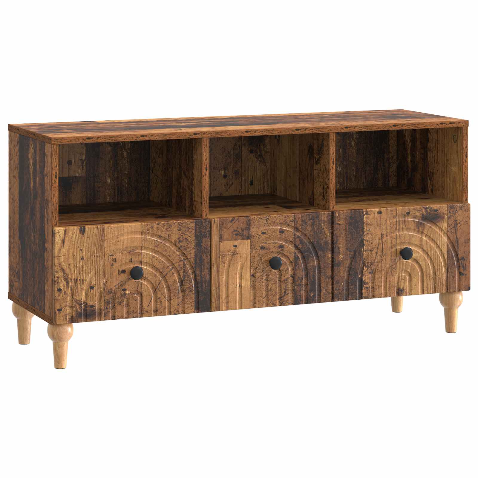 Meuble TV Bois ancien 102 x 34,5 x 50 cm Bois d’ingénierie - XIOS