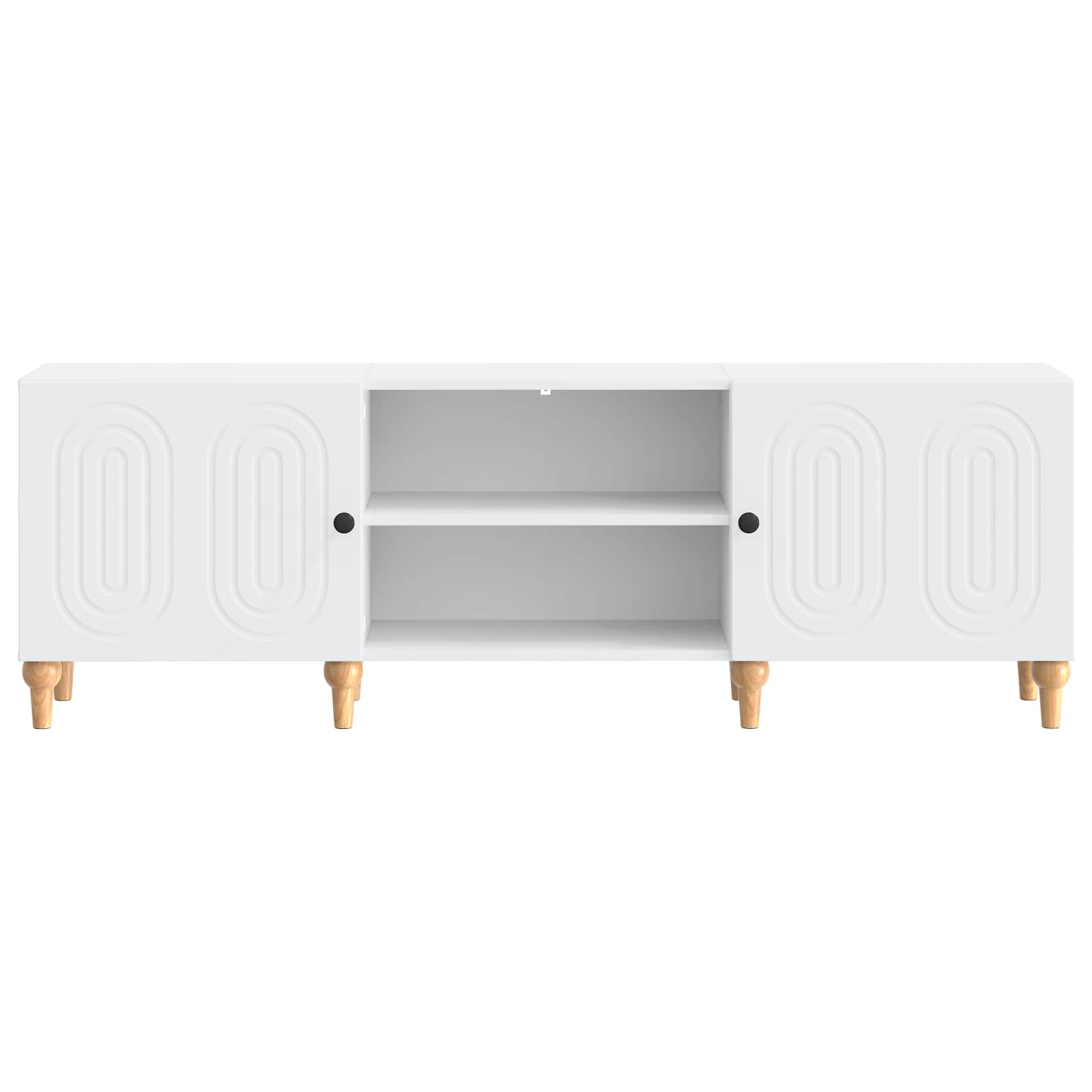Meuble TV Blanc 150 x 31 x 50 cm Bois d'ingénierie - XIOS