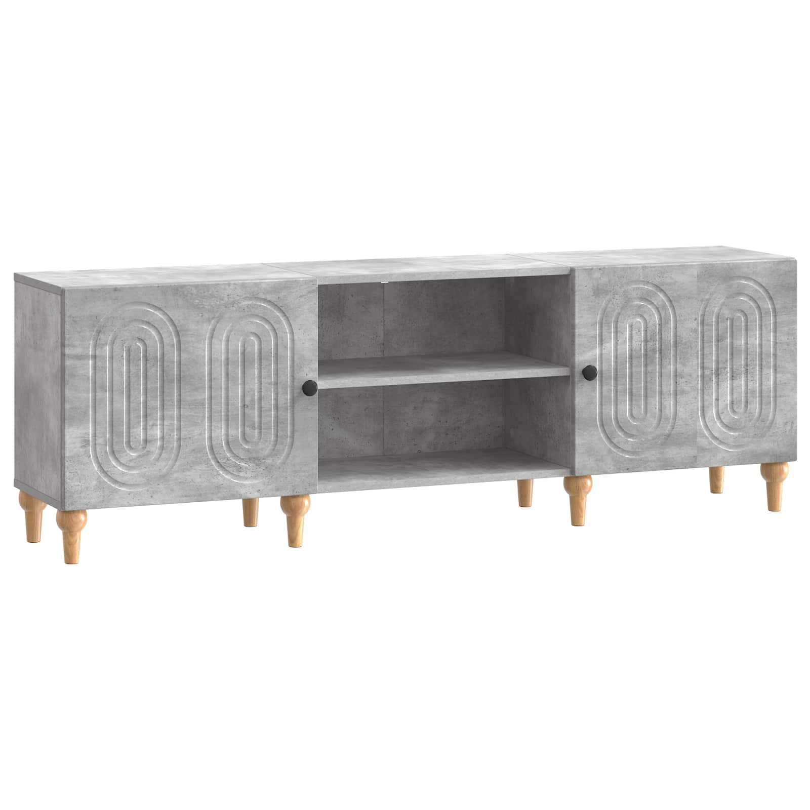 Meuble TV Gris béton 150 x 31 x 50 cm Bois d'ingénierie - XIOS