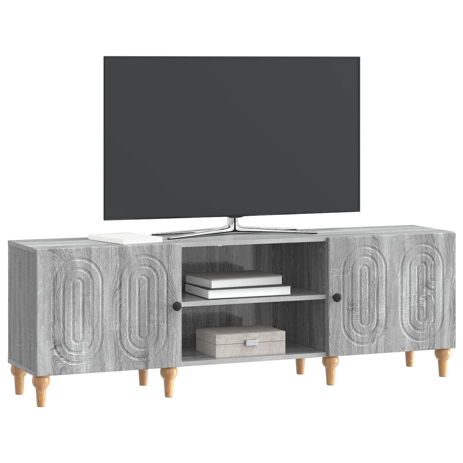 Meuble TV Sonoma gris 150 x 31 x 50 cm Bois d'ingénierie - XIOS