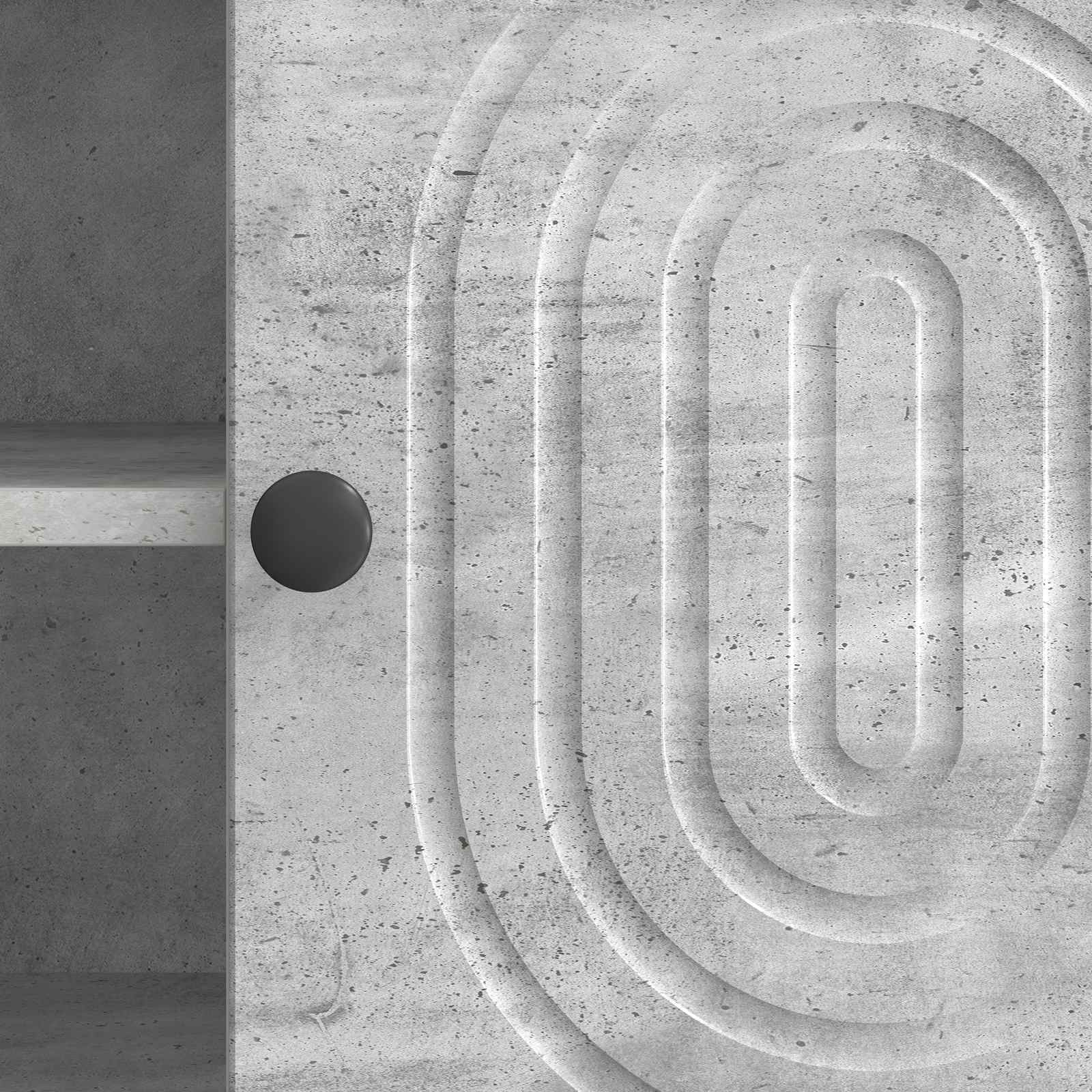 Meuble TV Gris béton 102 x 34,5 x 50 cm Bois d'ingénierie - XIOS