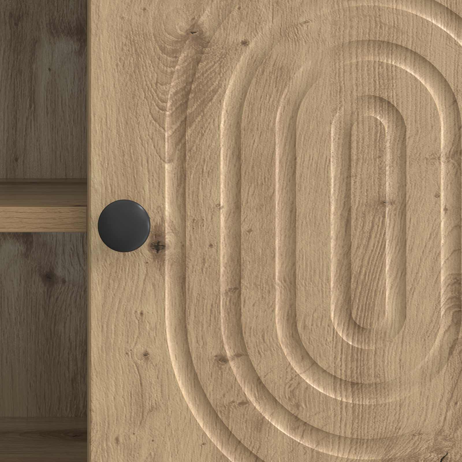 Meuble TV Chêne artisanal 102 x 34,5 x 50 cm Bois d'ingénierie - XIOS