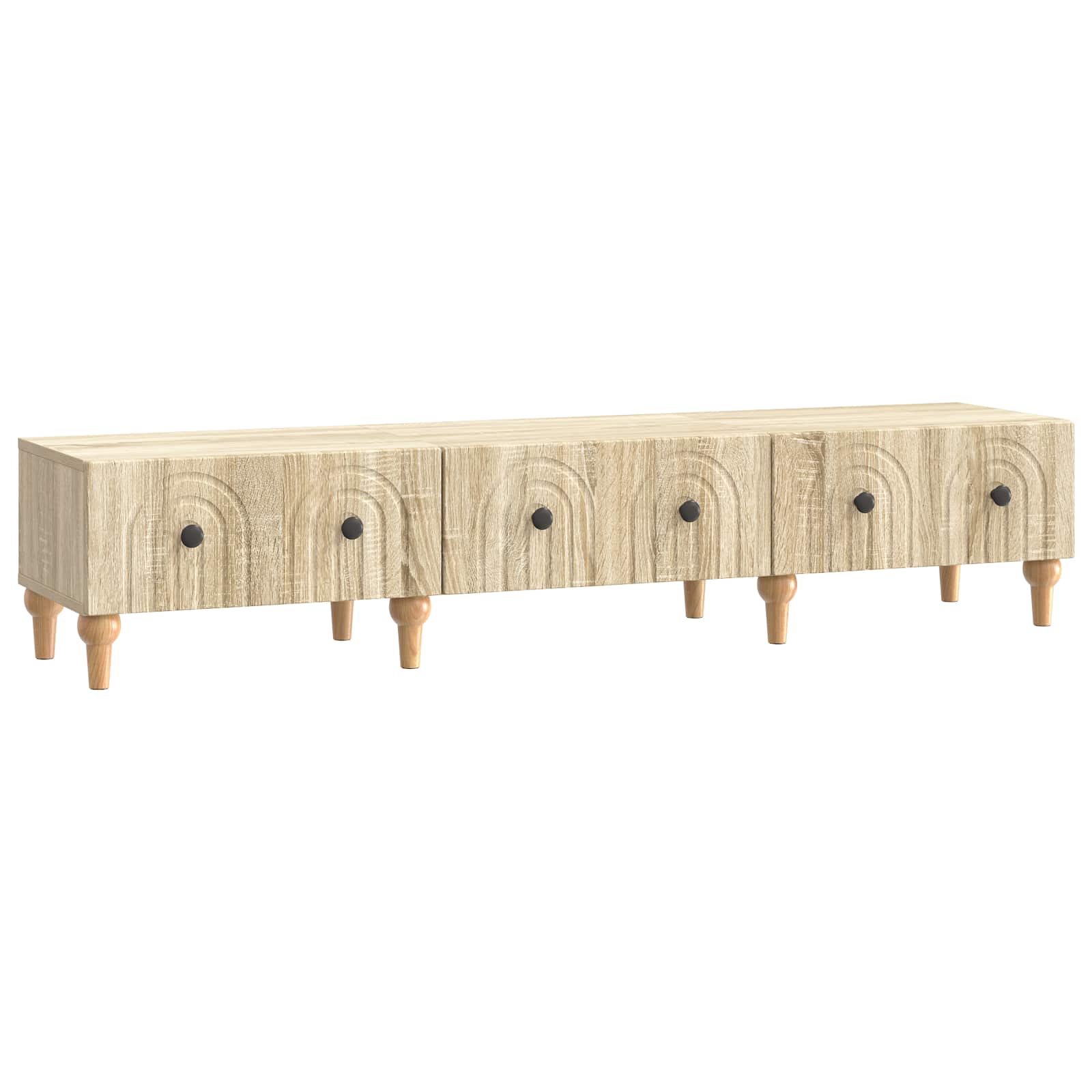 Meuble TV Chêne Sonoma 147 x 34,5 x 30 cm Bois d'ingénierie - XIOS