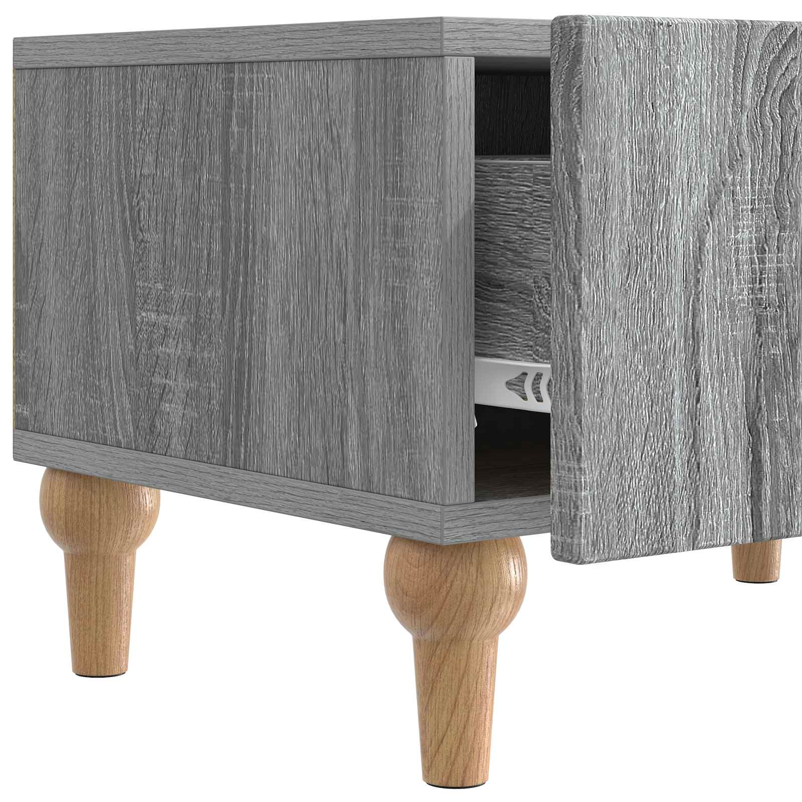 Meuble TV Sonoma gris 147 x 34,5 x 30 cm Bois d'ingénierie - XIOS