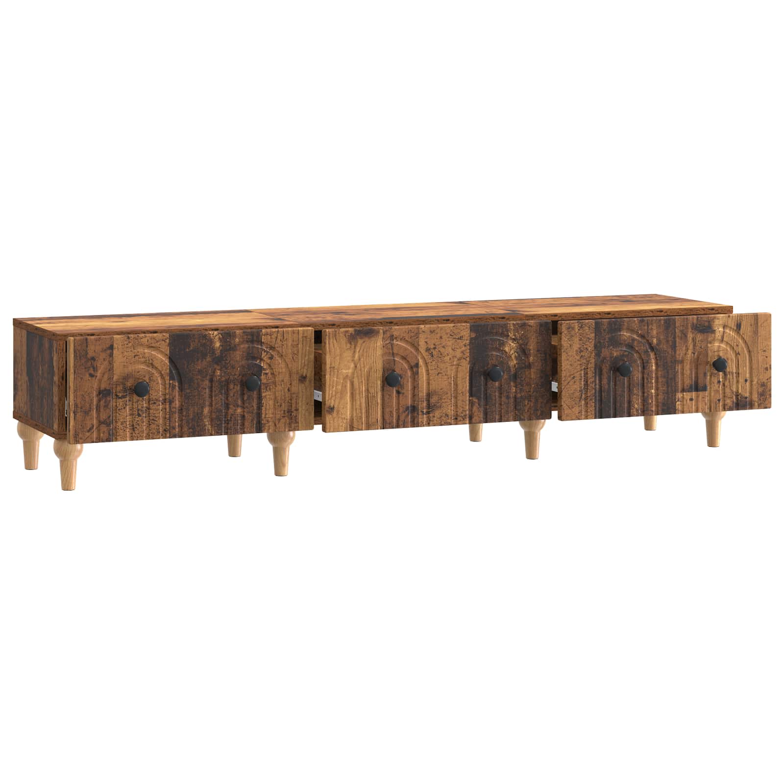 Meuble TV Bois ancien 147 x 34,5 x 30 cm Bois d'ingénierie - XIOS