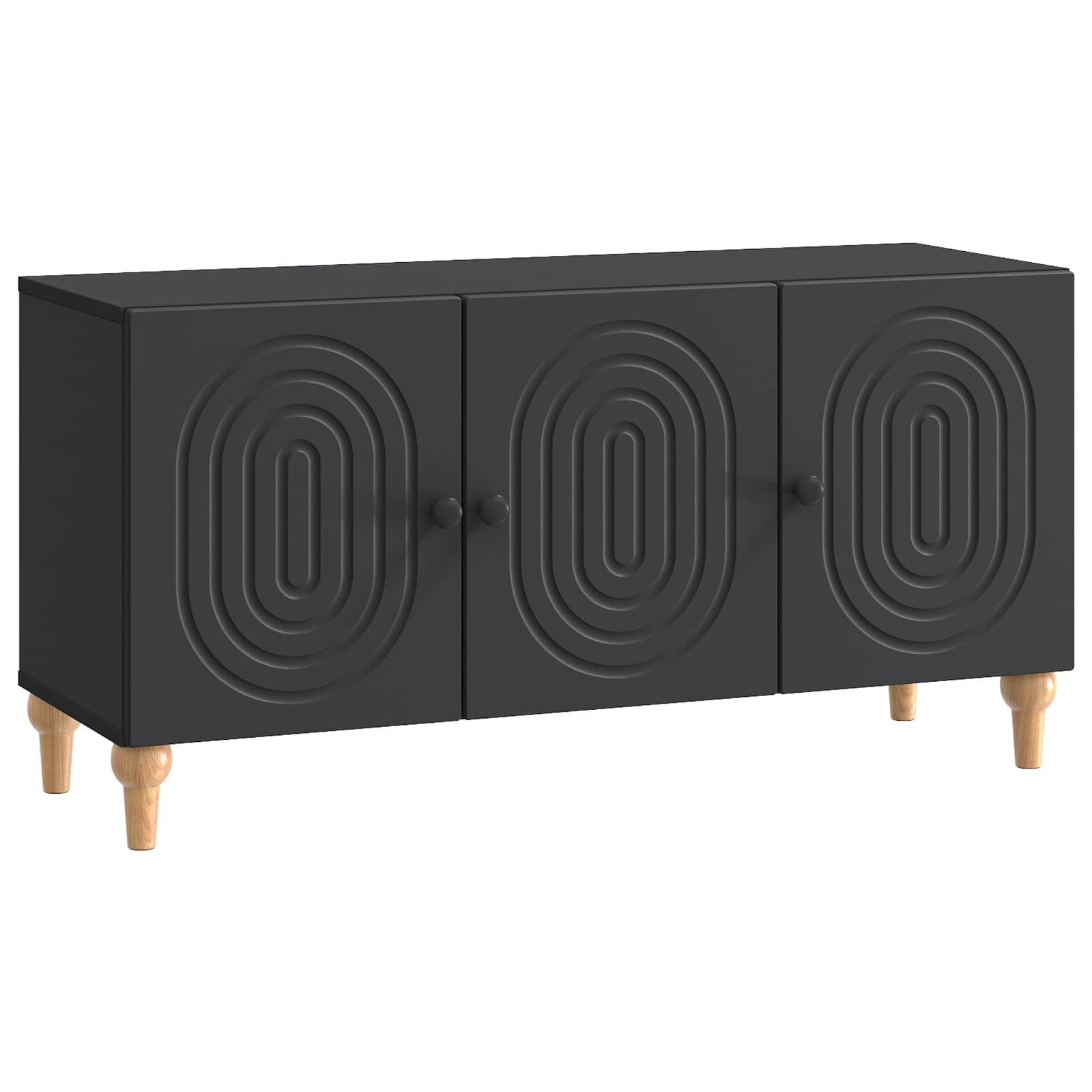 Meuble TV Noir 99 x 34,5 x 50 cm Bois d'ingénierie - XIOS