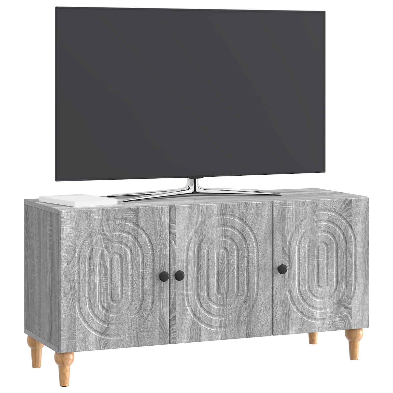 Meuble TV Sonoma gris 99 x 34,5 x 50 cm Bois d'ingénierie - XIOS