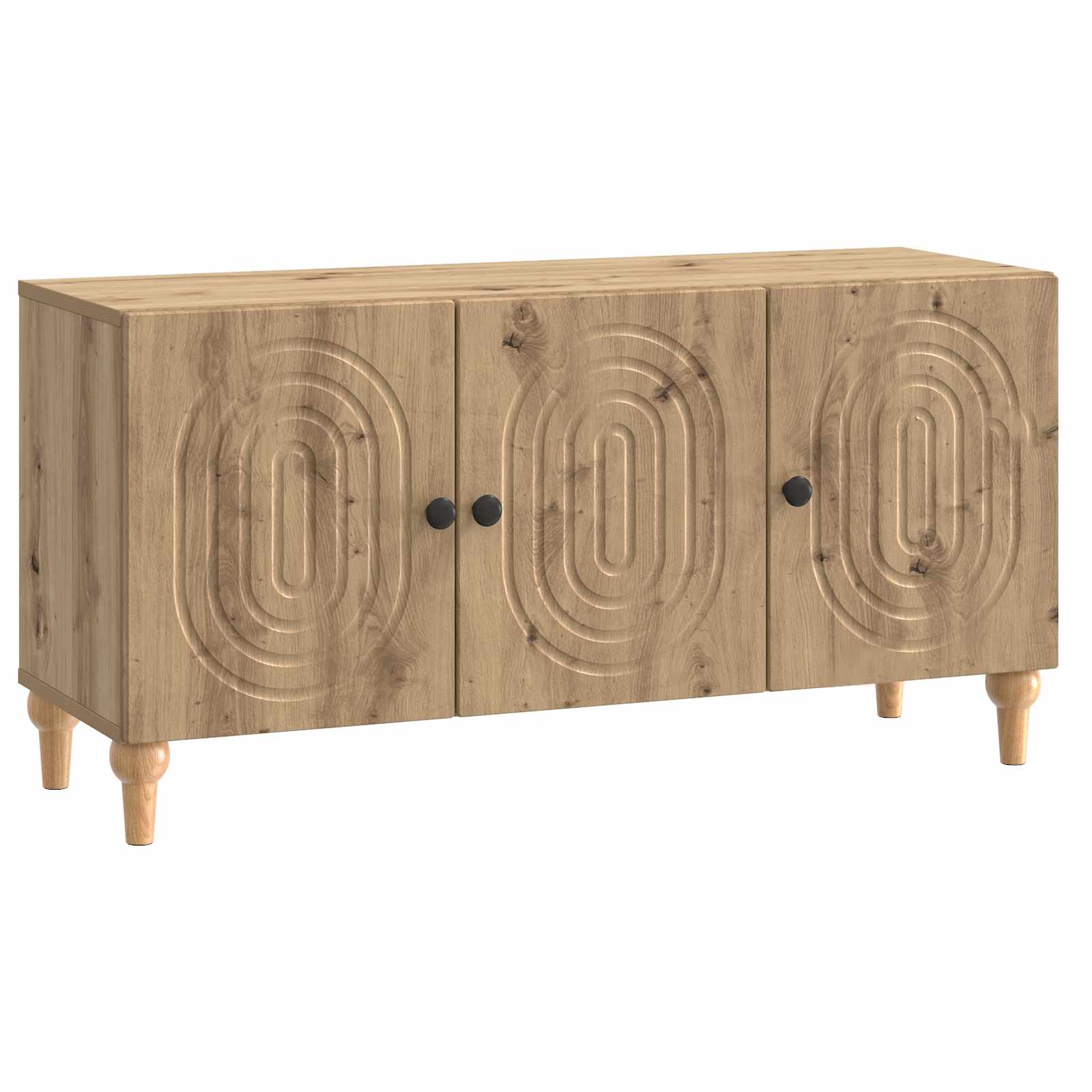 Meuble TV Chêne artisanal 99 x 34,5 x 50 cm Bois d'ingénierie - XIOS