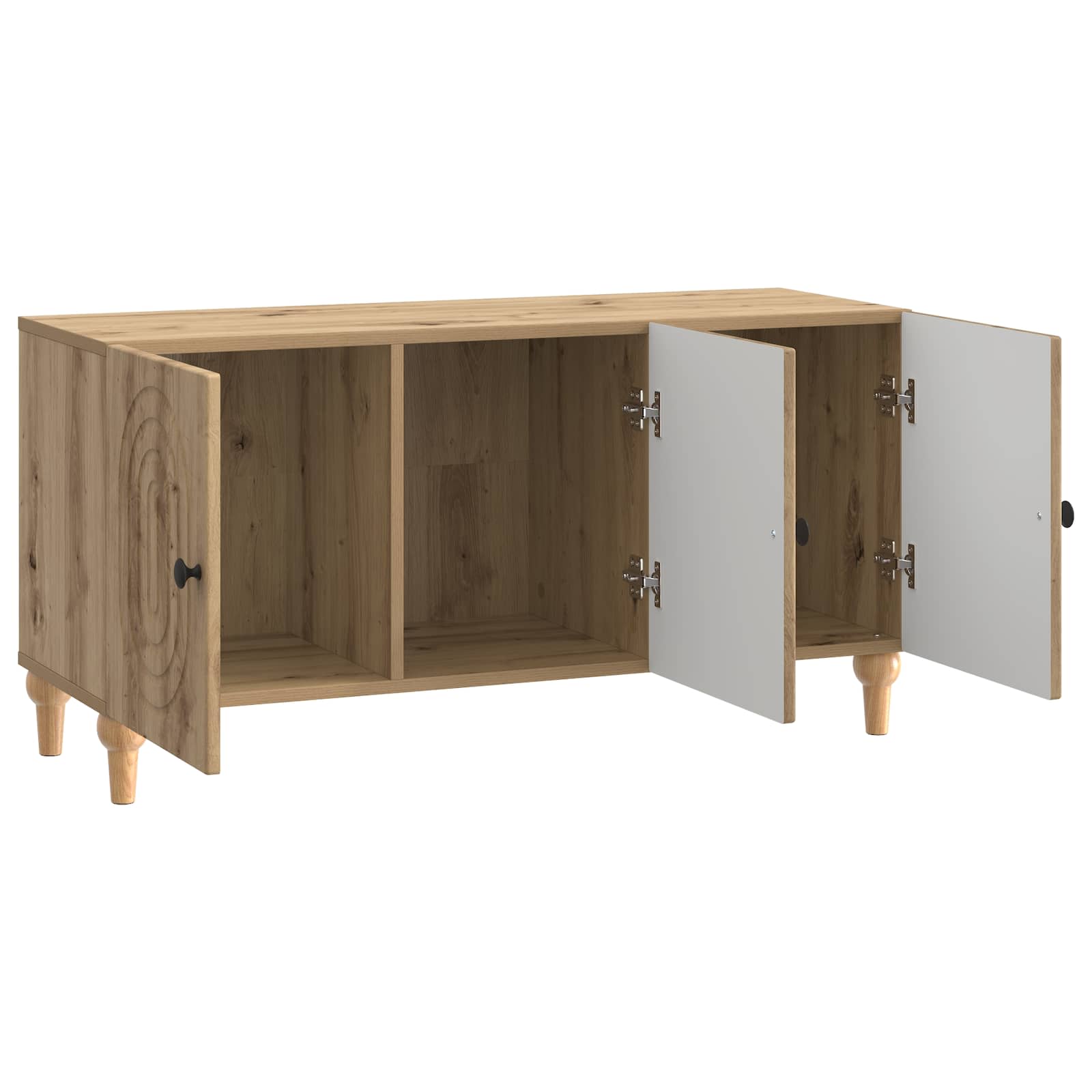 Meuble TV Chêne artisanal 99 x 34,5 x 50 cm Bois d'ingénierie - XIOS