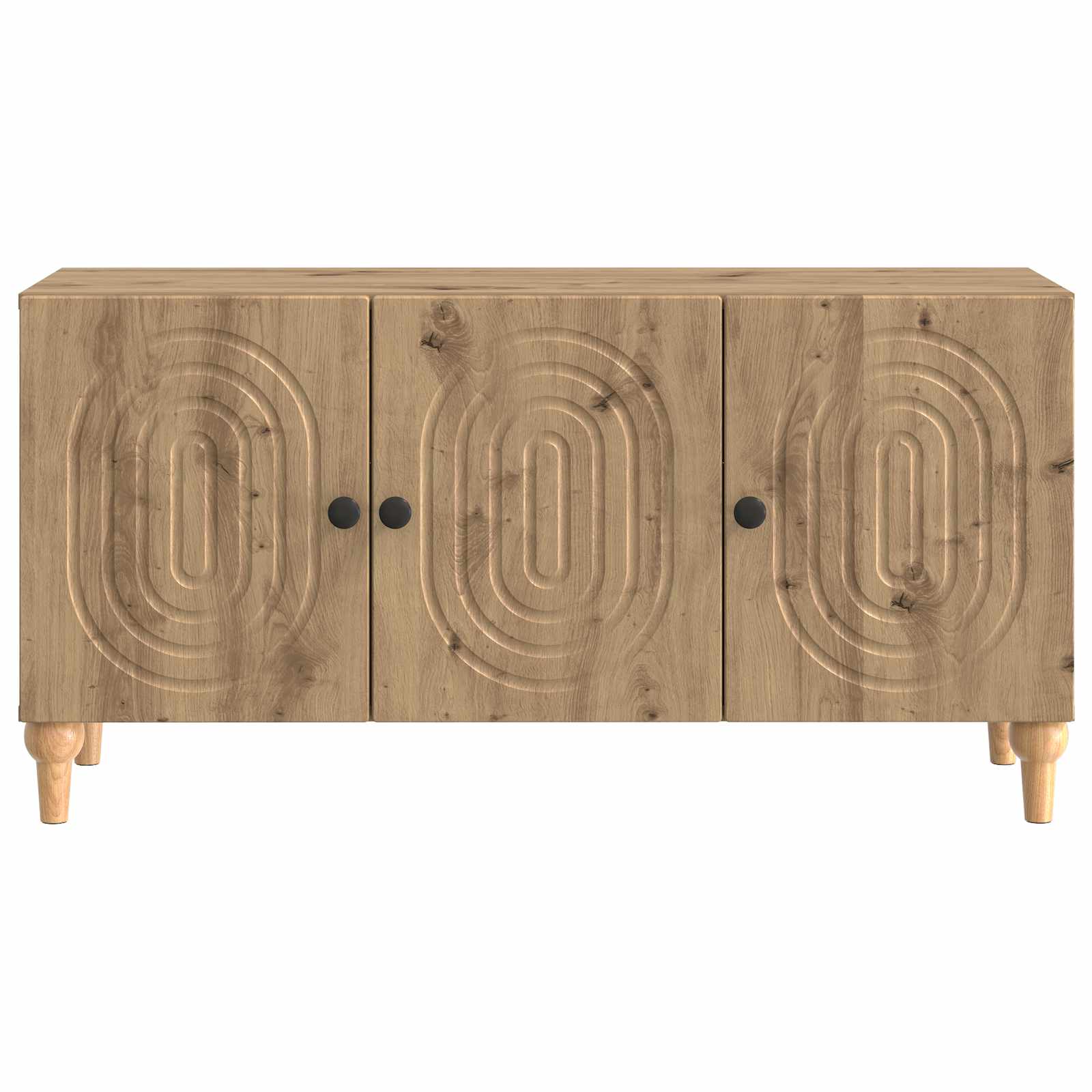 Meuble TV Chêne artisanal 99 x 34,5 x 50 cm Bois d'ingénierie - XIOS